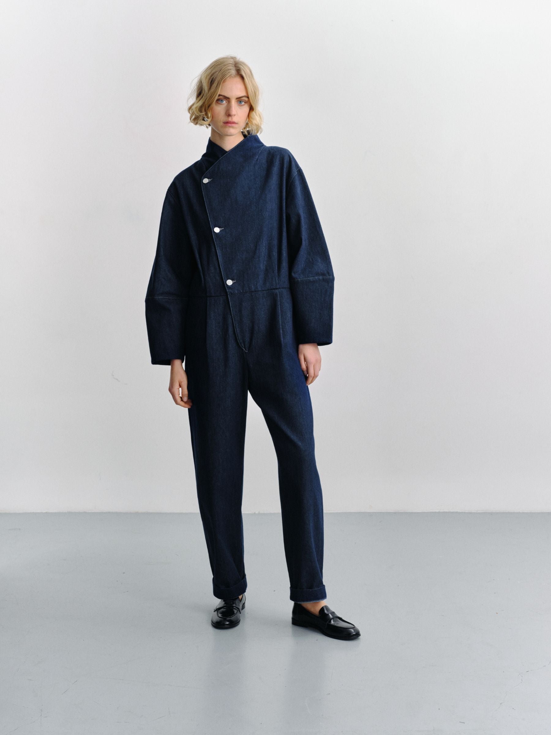 BELKA - Jumpsuit in indigo denim