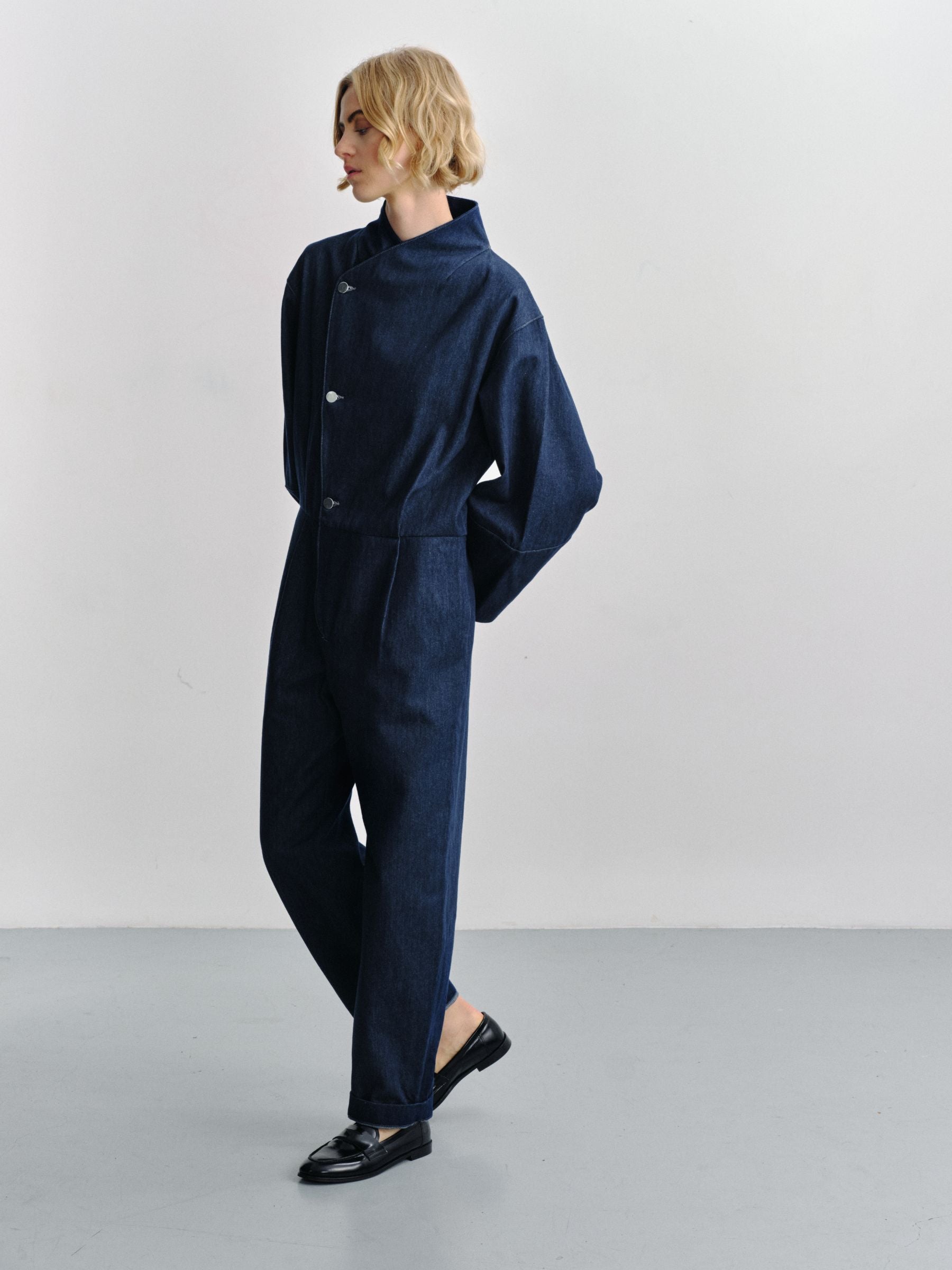 BELKA - Combinaison en denim indigo