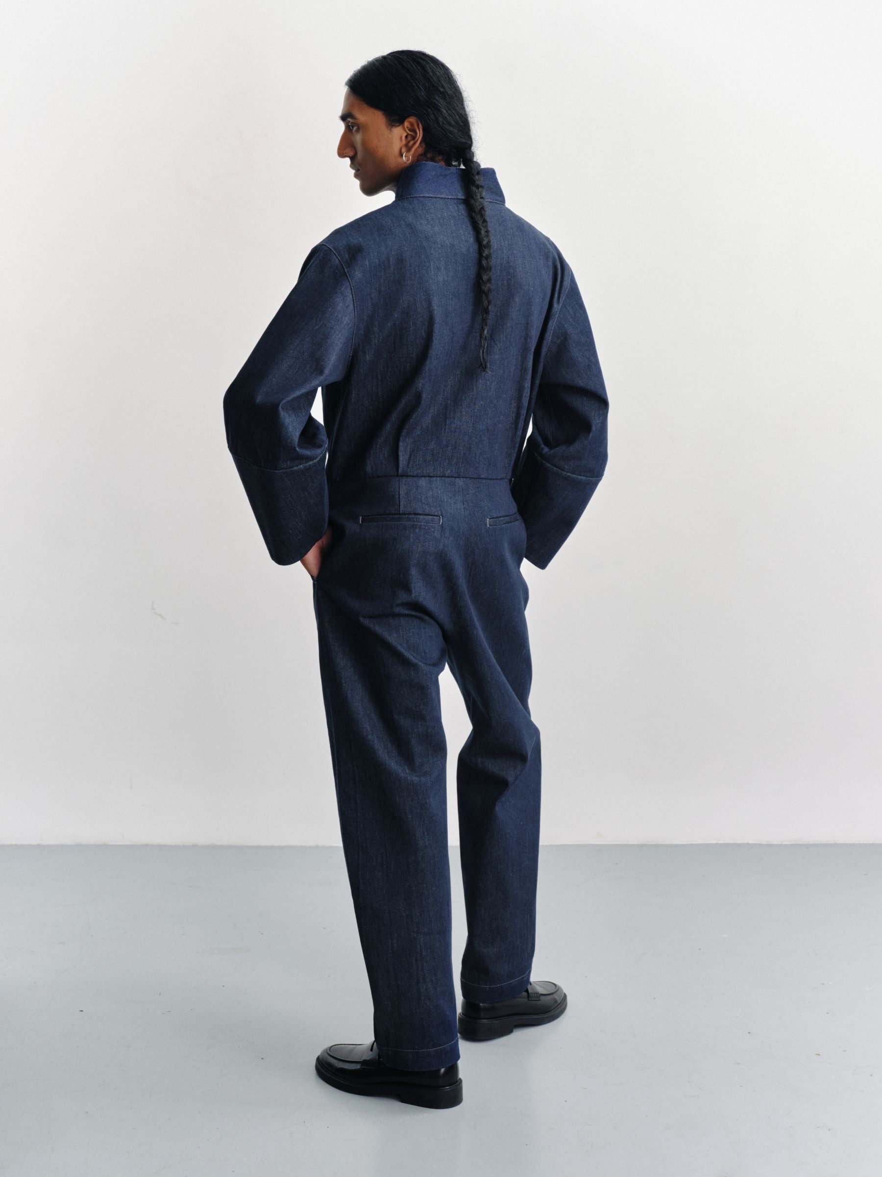 BELKA - Jumpsuit in indigo denim