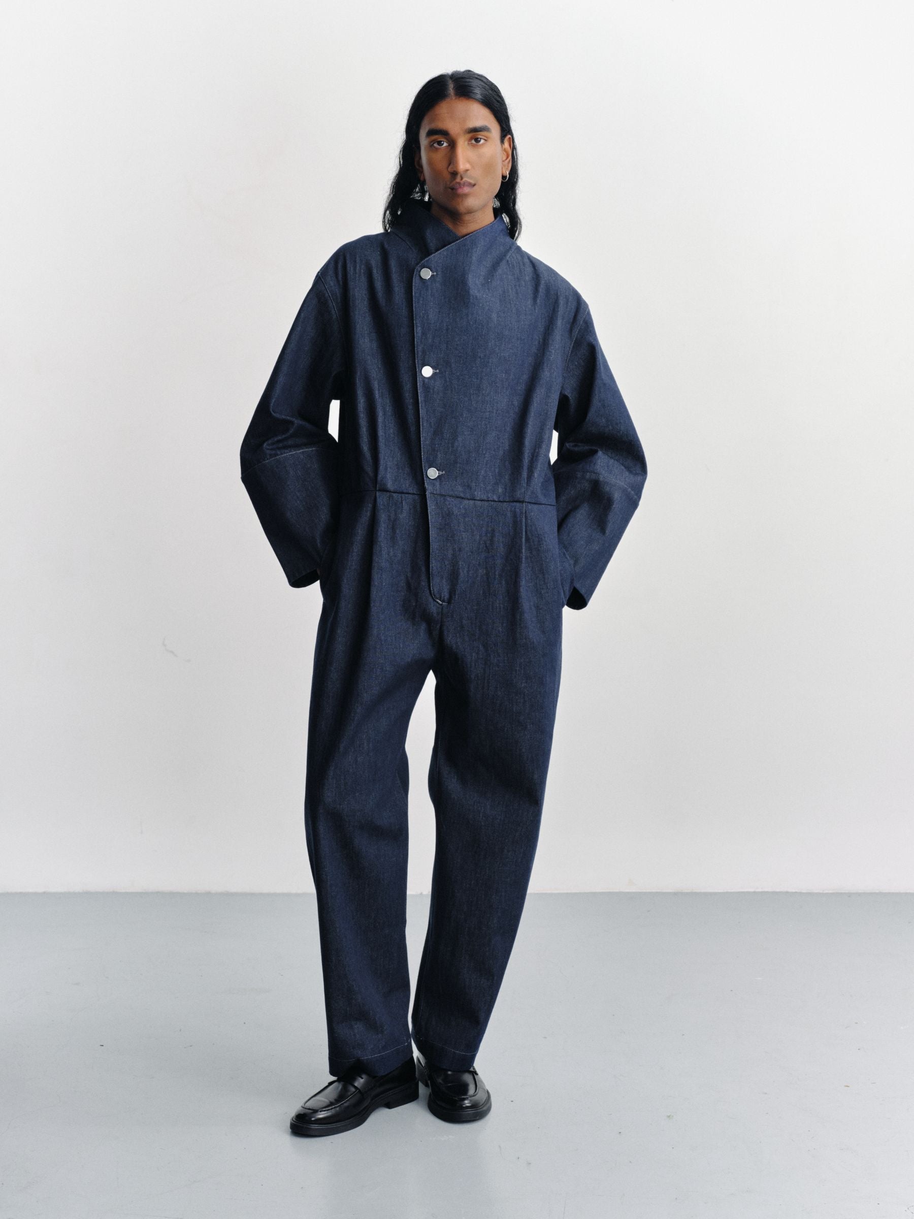 BELKA - Jumpsuit in indigo denim