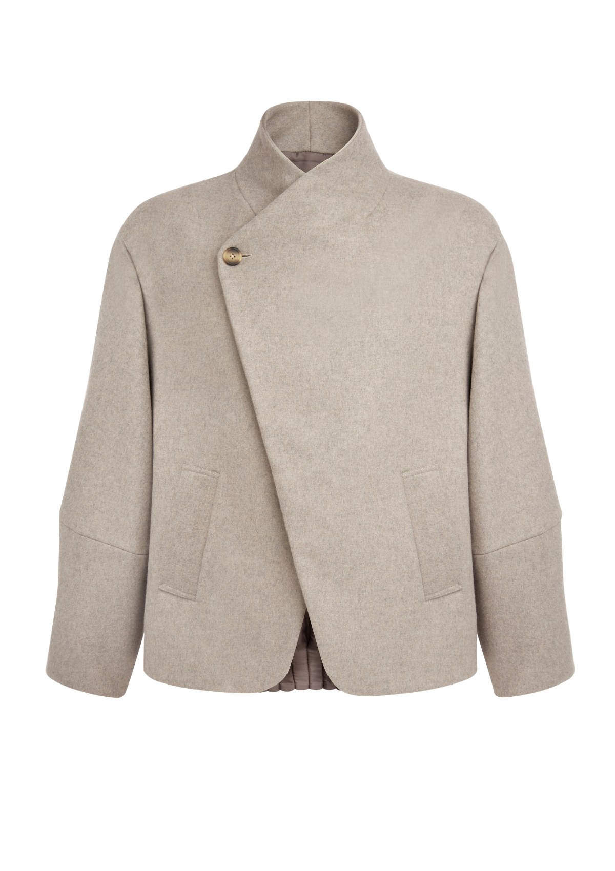 BOW - Manteau court en laine cachemire
