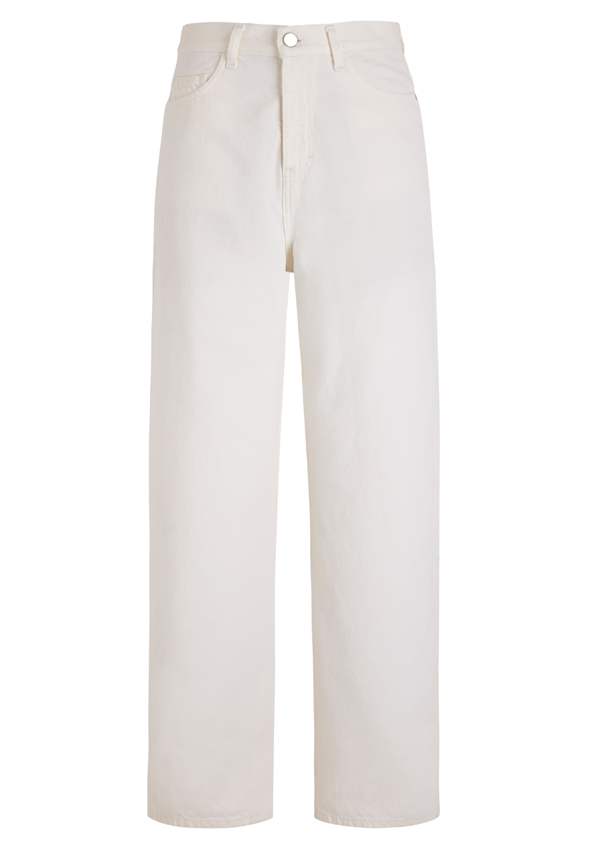 LARS - Wide leg jeans in ecru denim