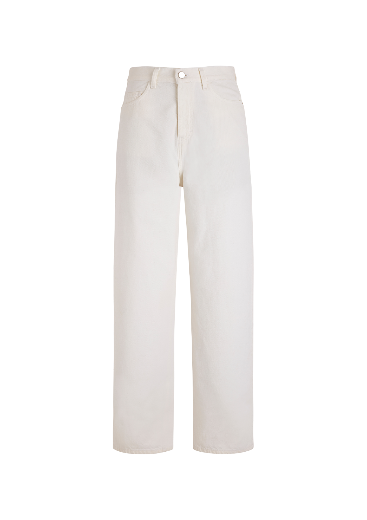 LARS - Wide leg jeans in ecru denim