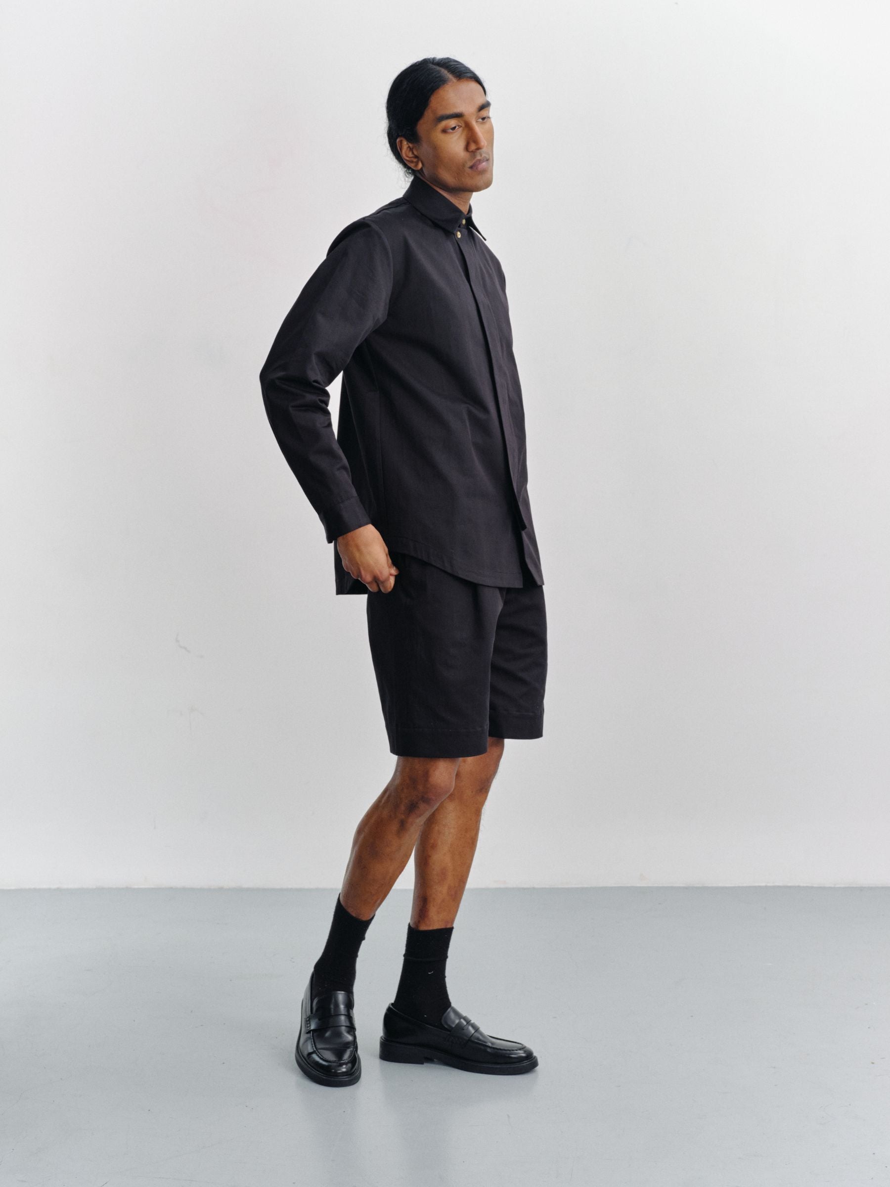 ORIGIN - Classic shirt in cotton-linen