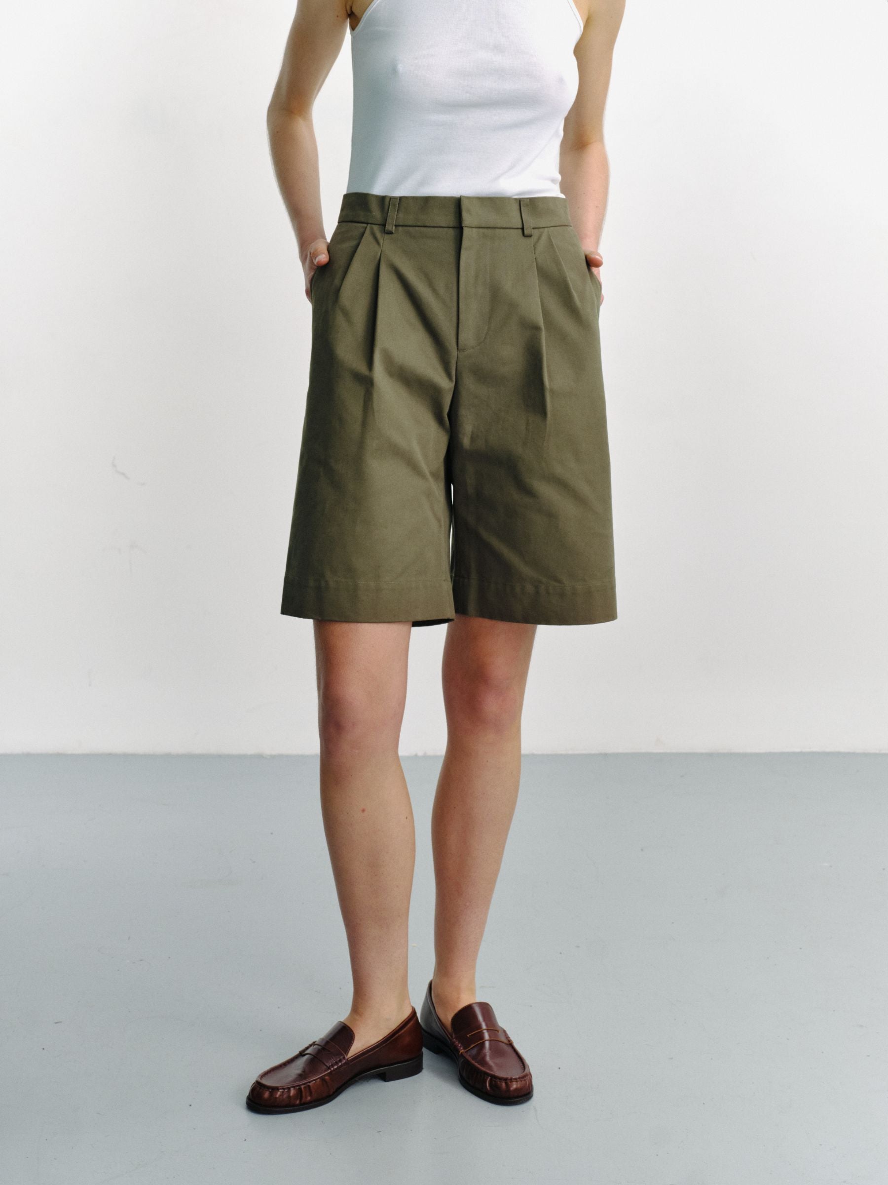ROMULUS - Bermuda shorts in gabardine