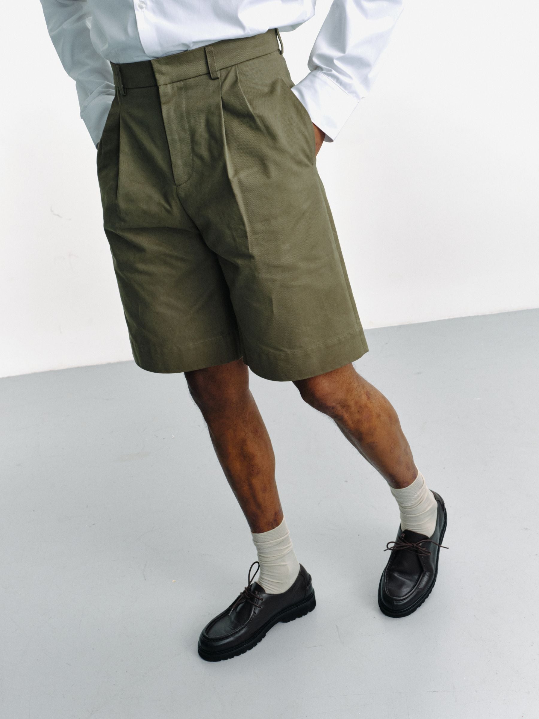 ROMULUS - Bermuda shorts in gabardine
