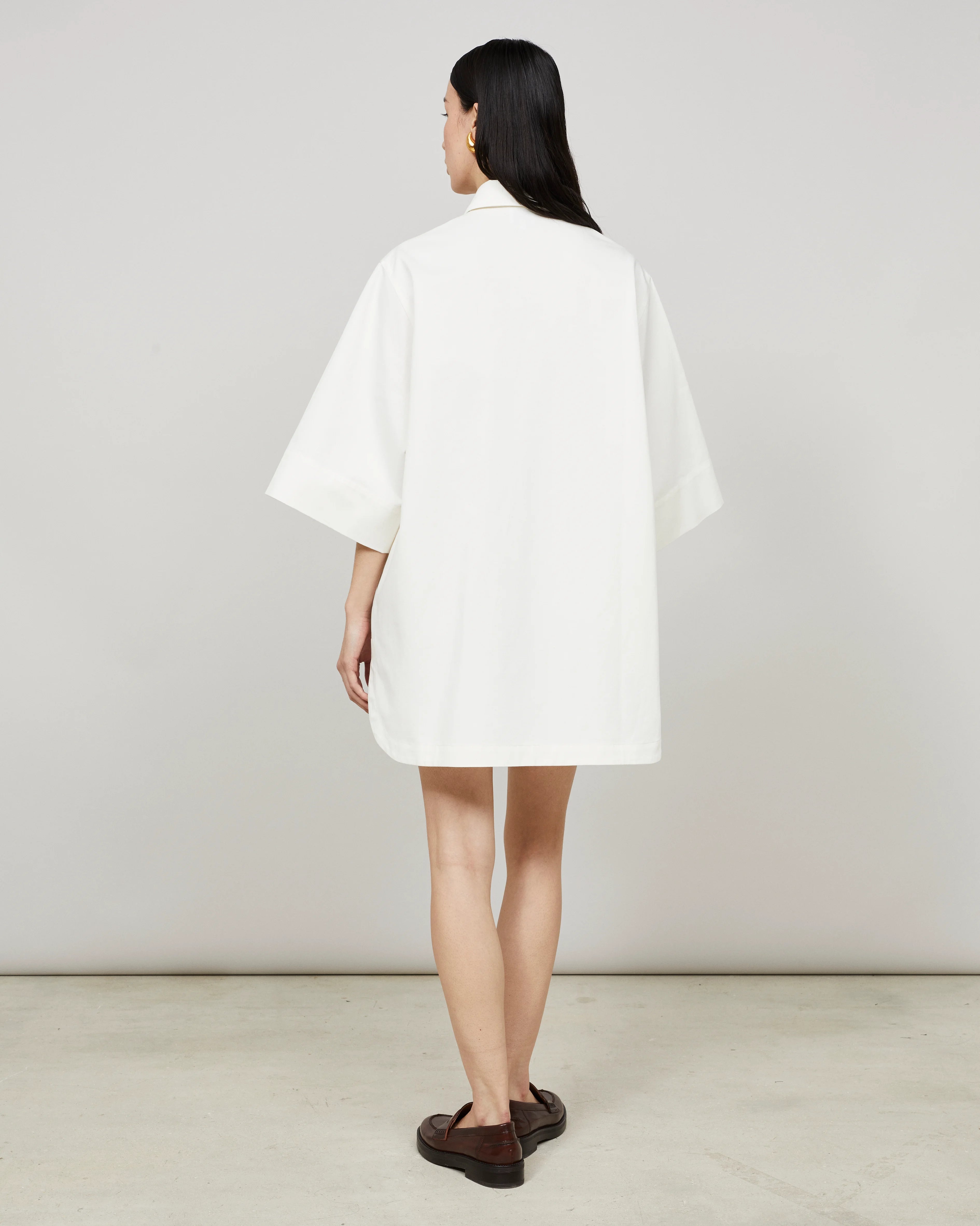 ALMA - Long cotton-linen shirt