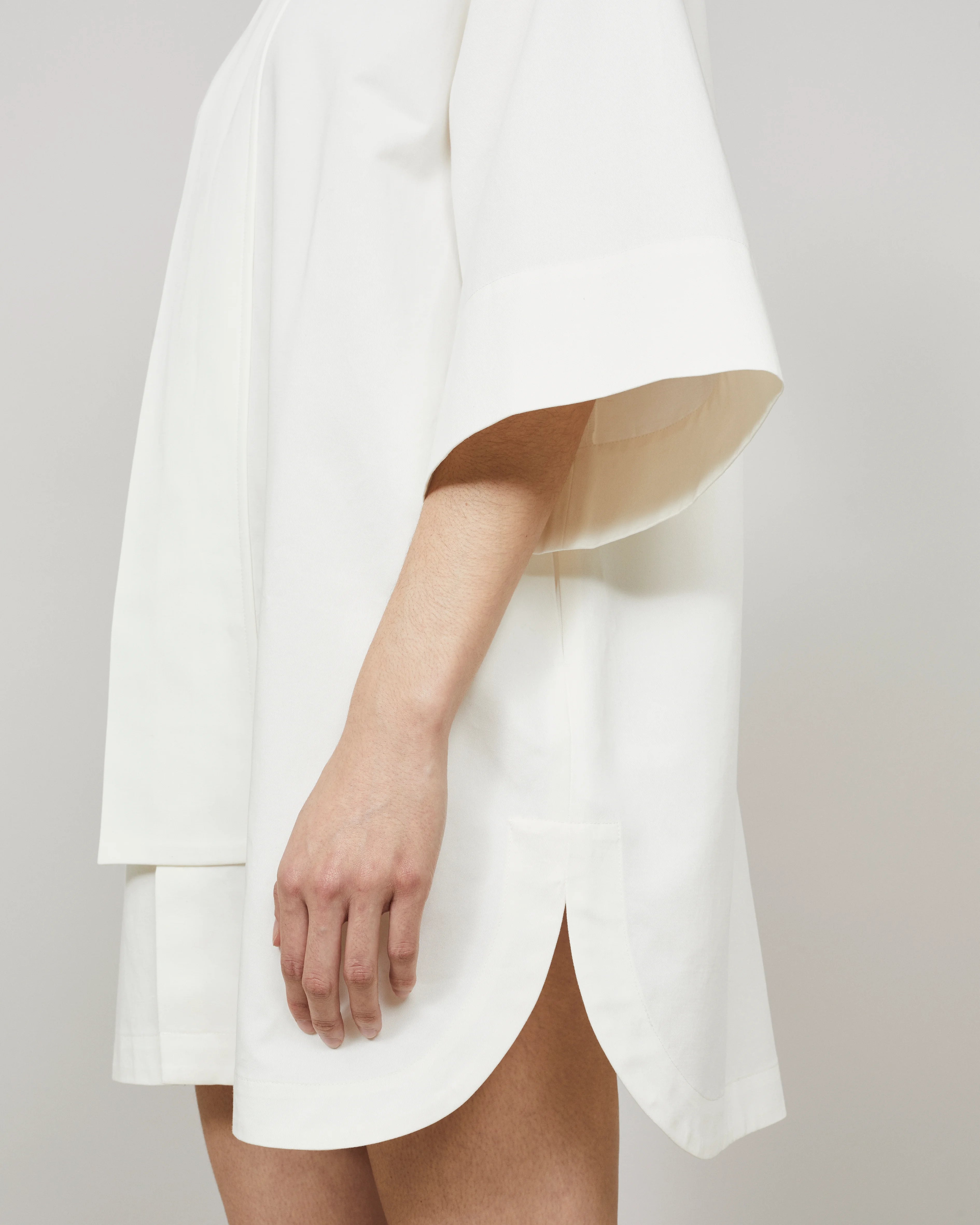 ALMA - Long cotton-linen shirt