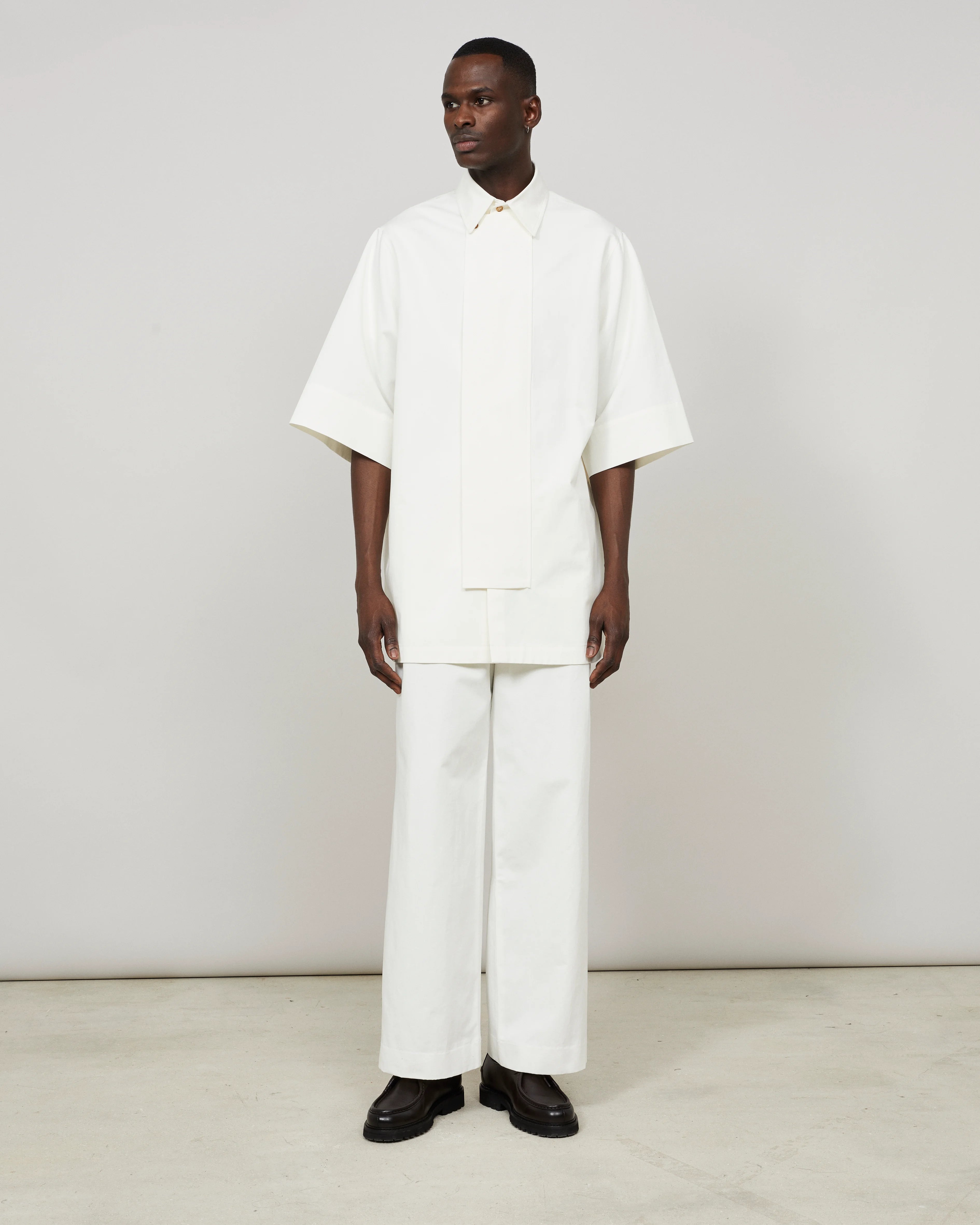 ALMA - Long cotton-linen shirt