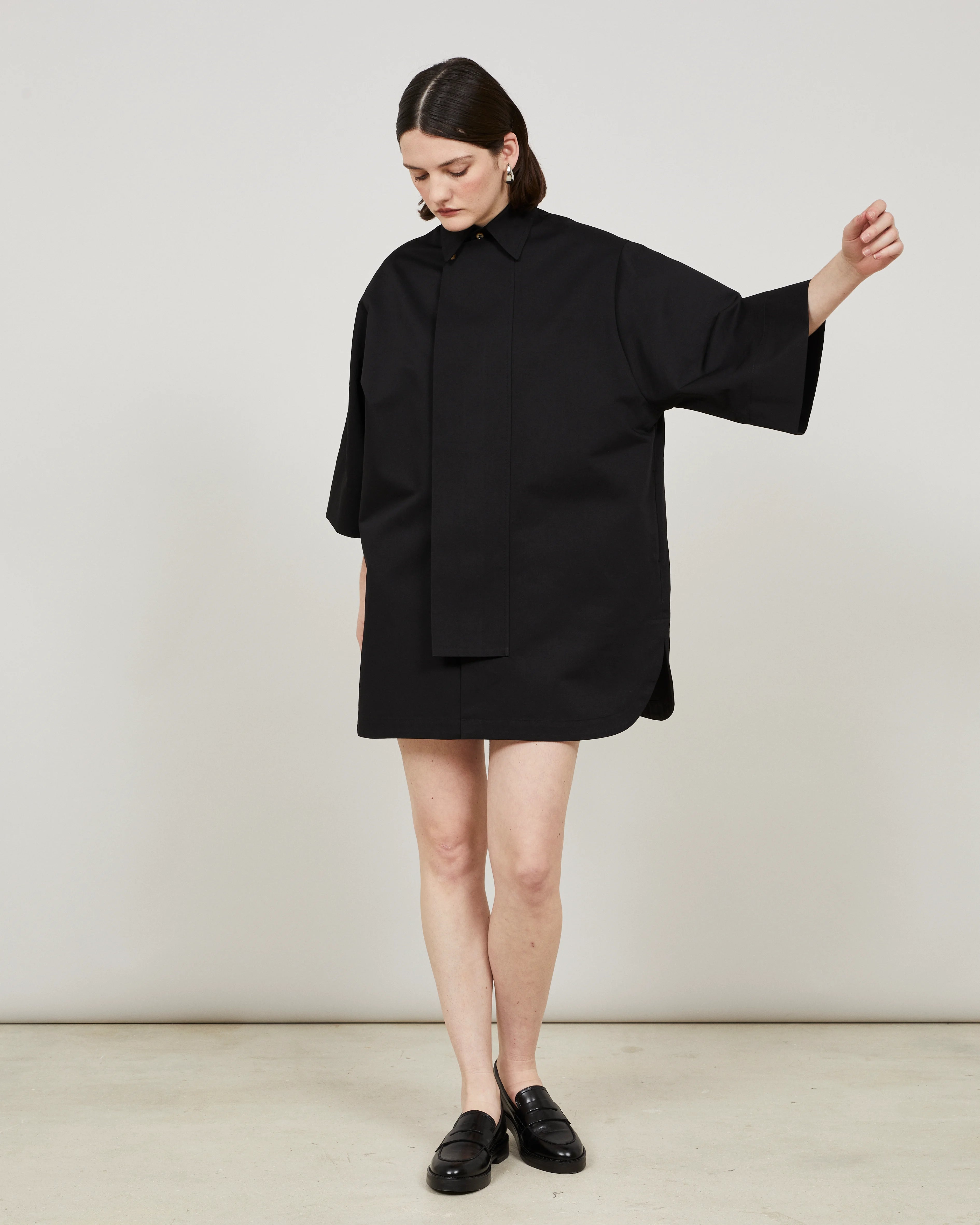 ALMA - Long cotton-linen shirt