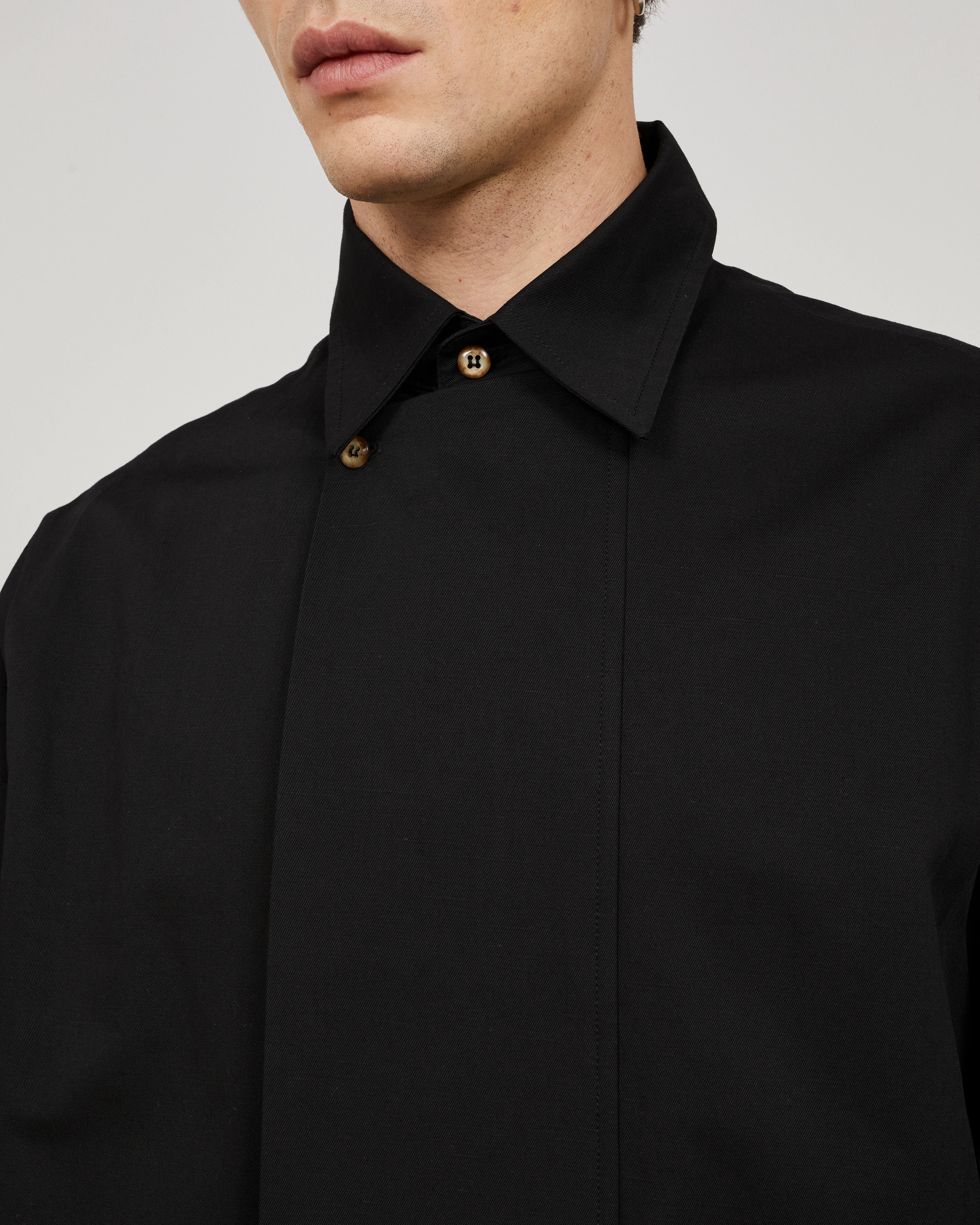 ALMA - Long cotton-linen shirt