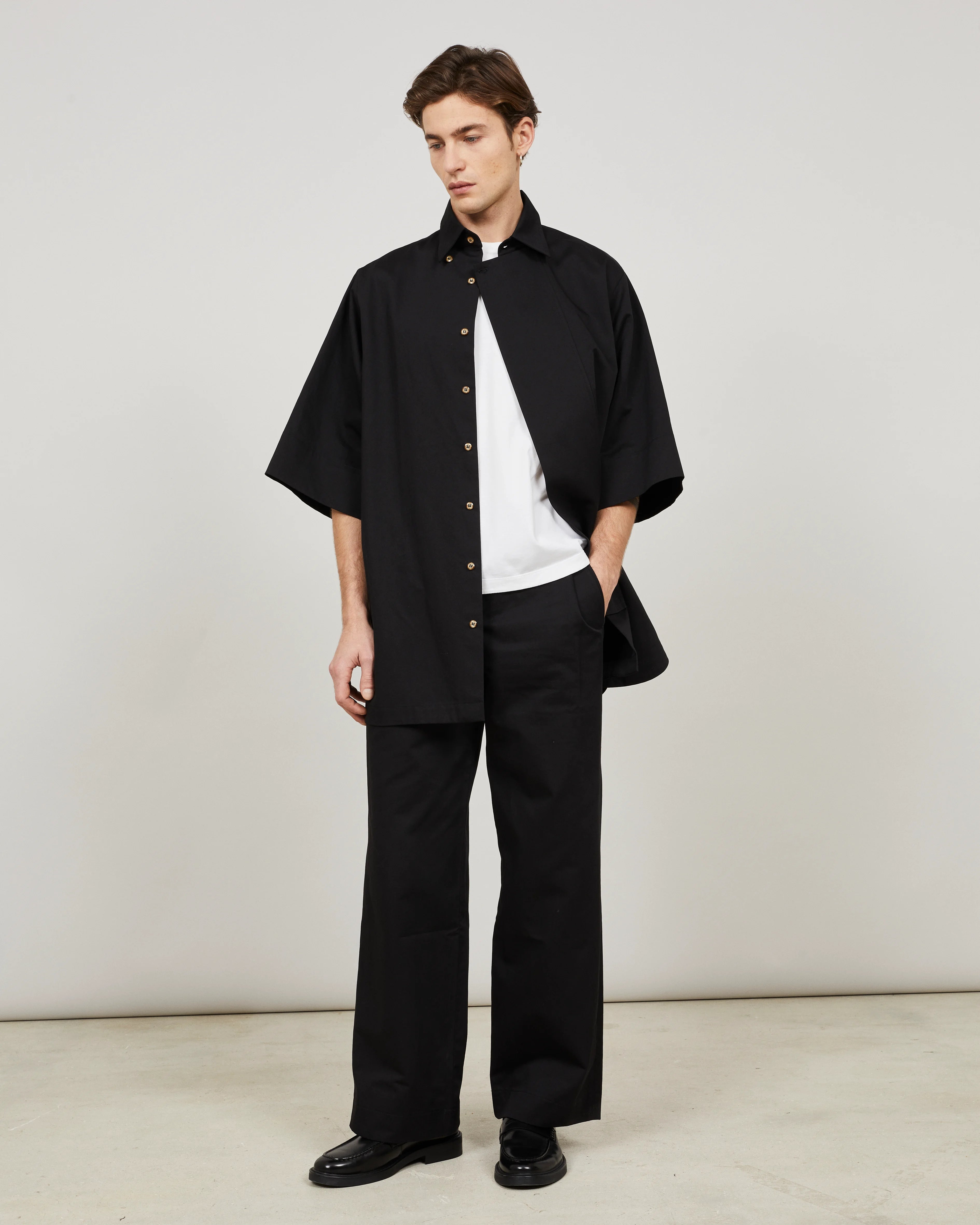 ALMA - Long cotton-linen shirt