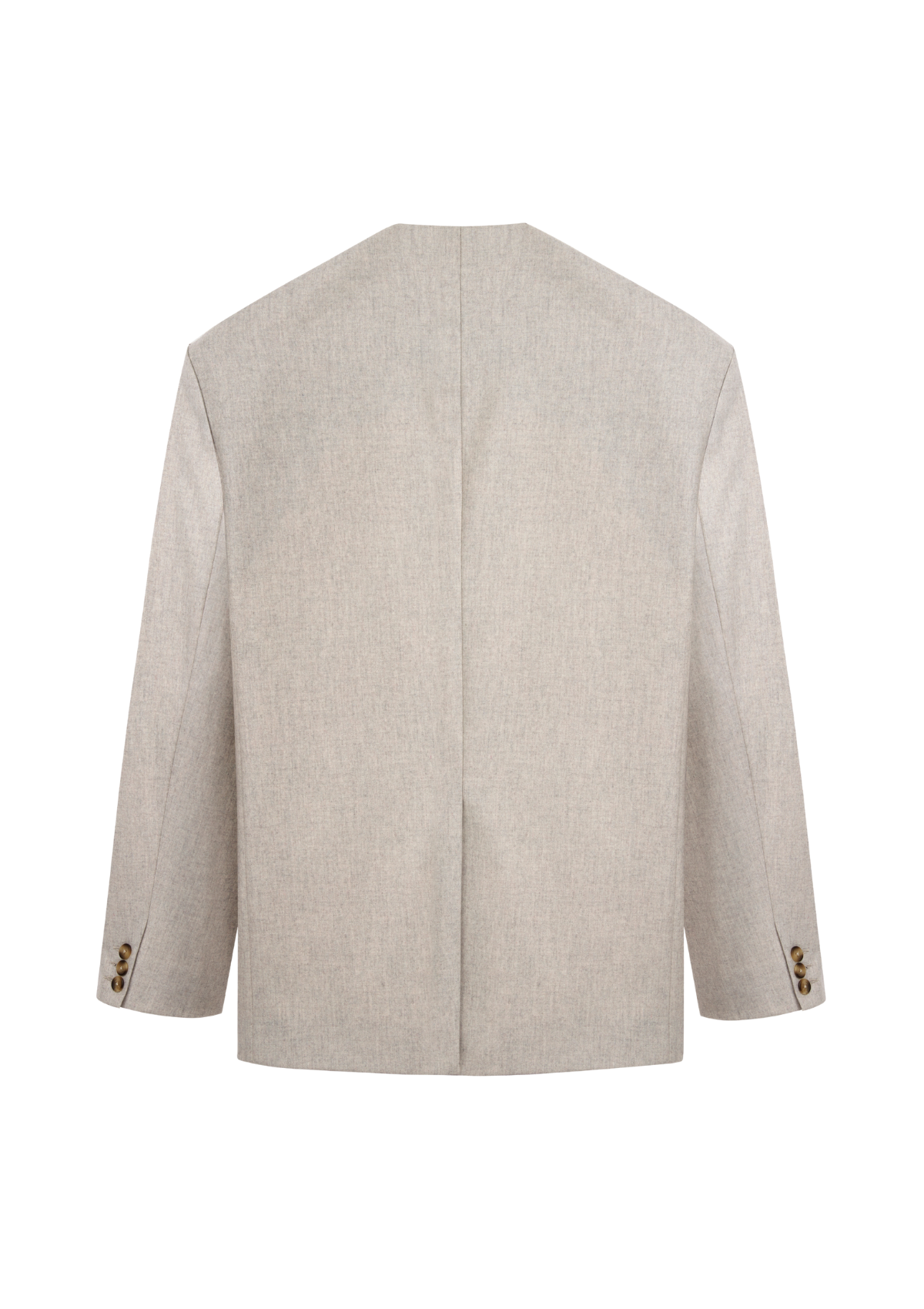 EASTE - Veste sans col en flanelle