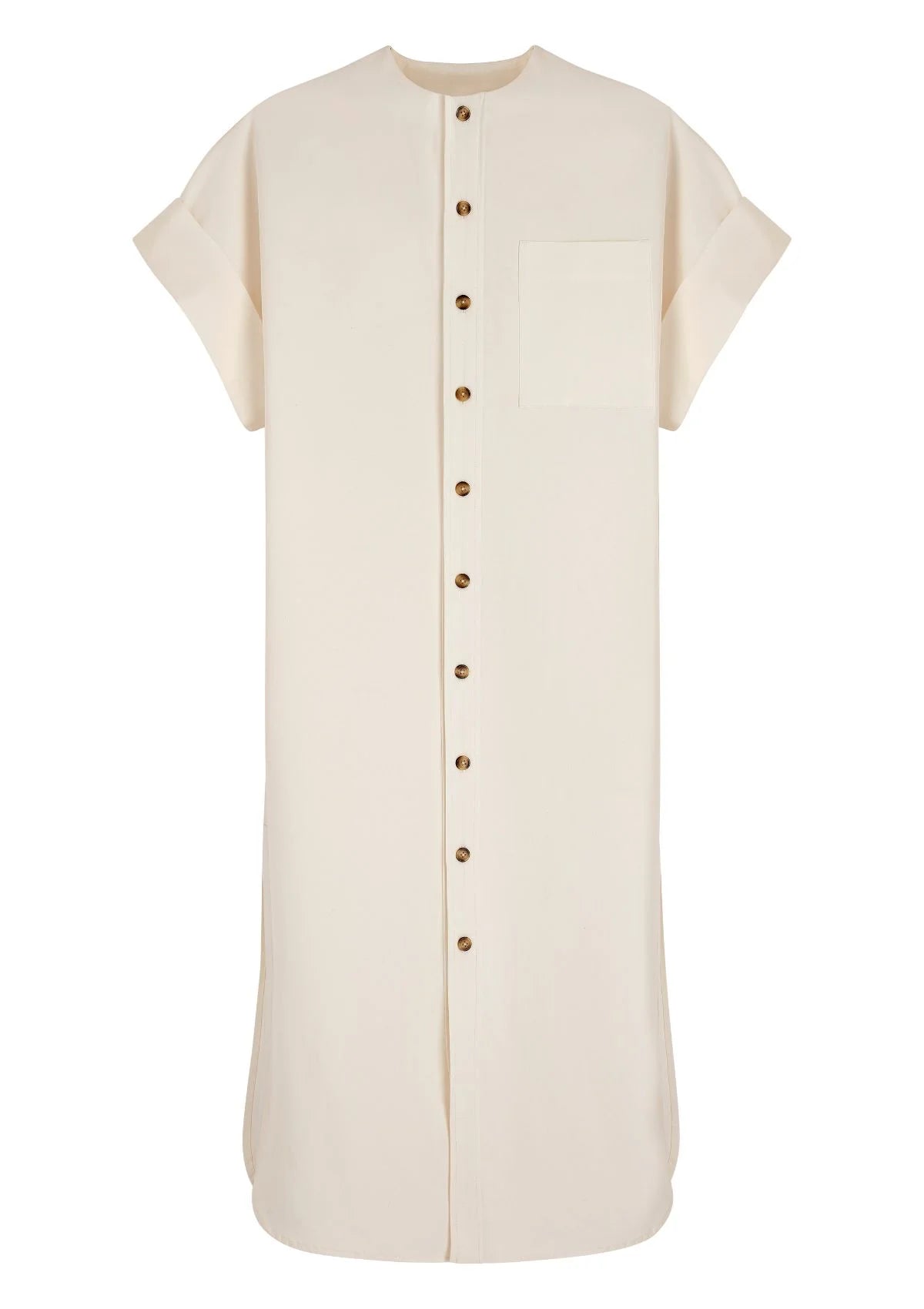 MOORI - Caftan ceinturé en coton-lin