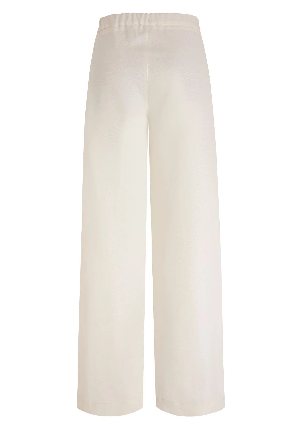 SOUTH - Wide-leg pleated trouser in cotton-linen twill
