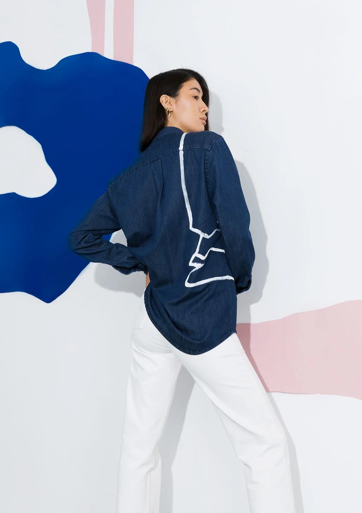 ADN loves ART - Chemise en denim - Oeuvre 1