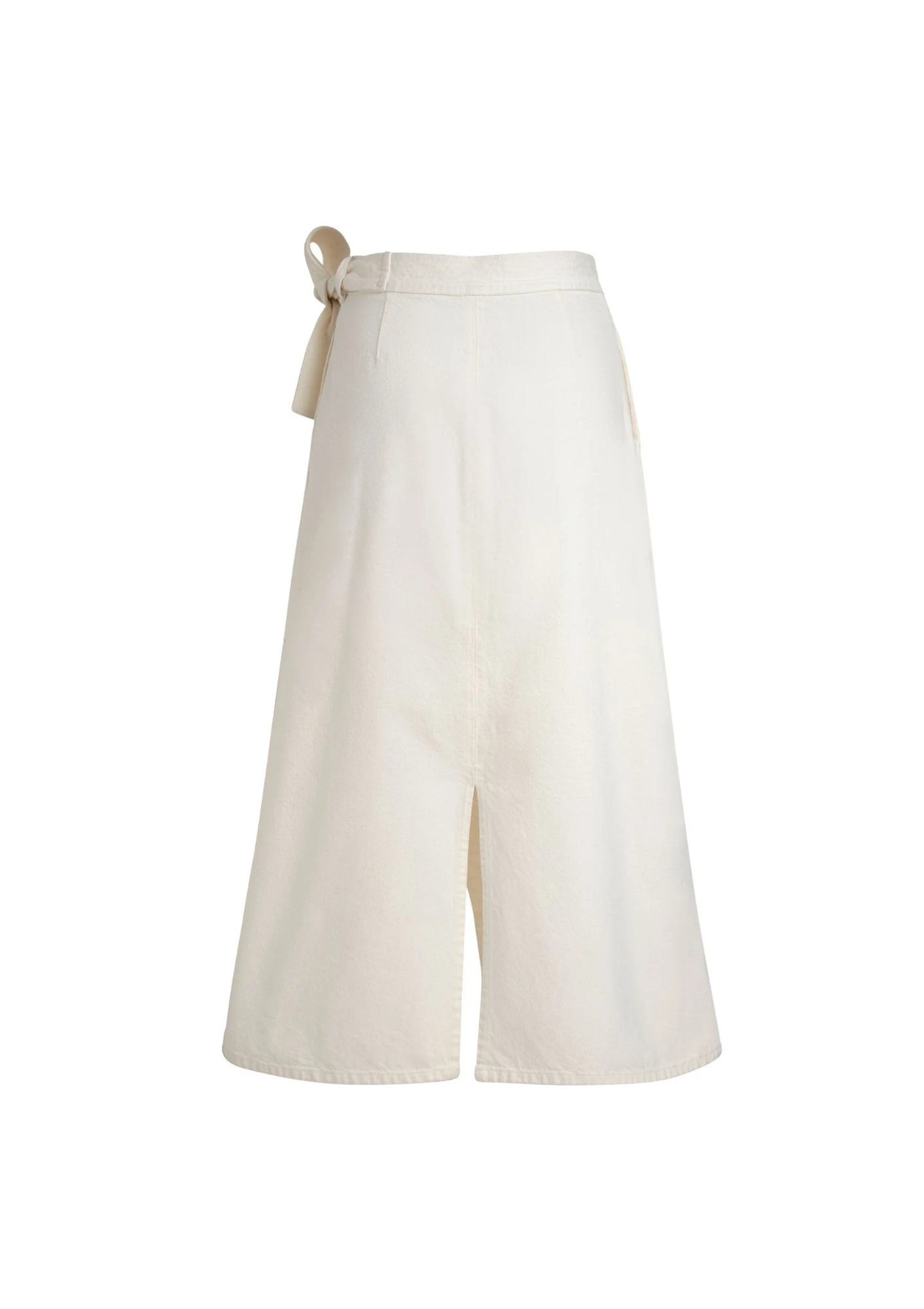 FALDA - Denim wrap skirt
