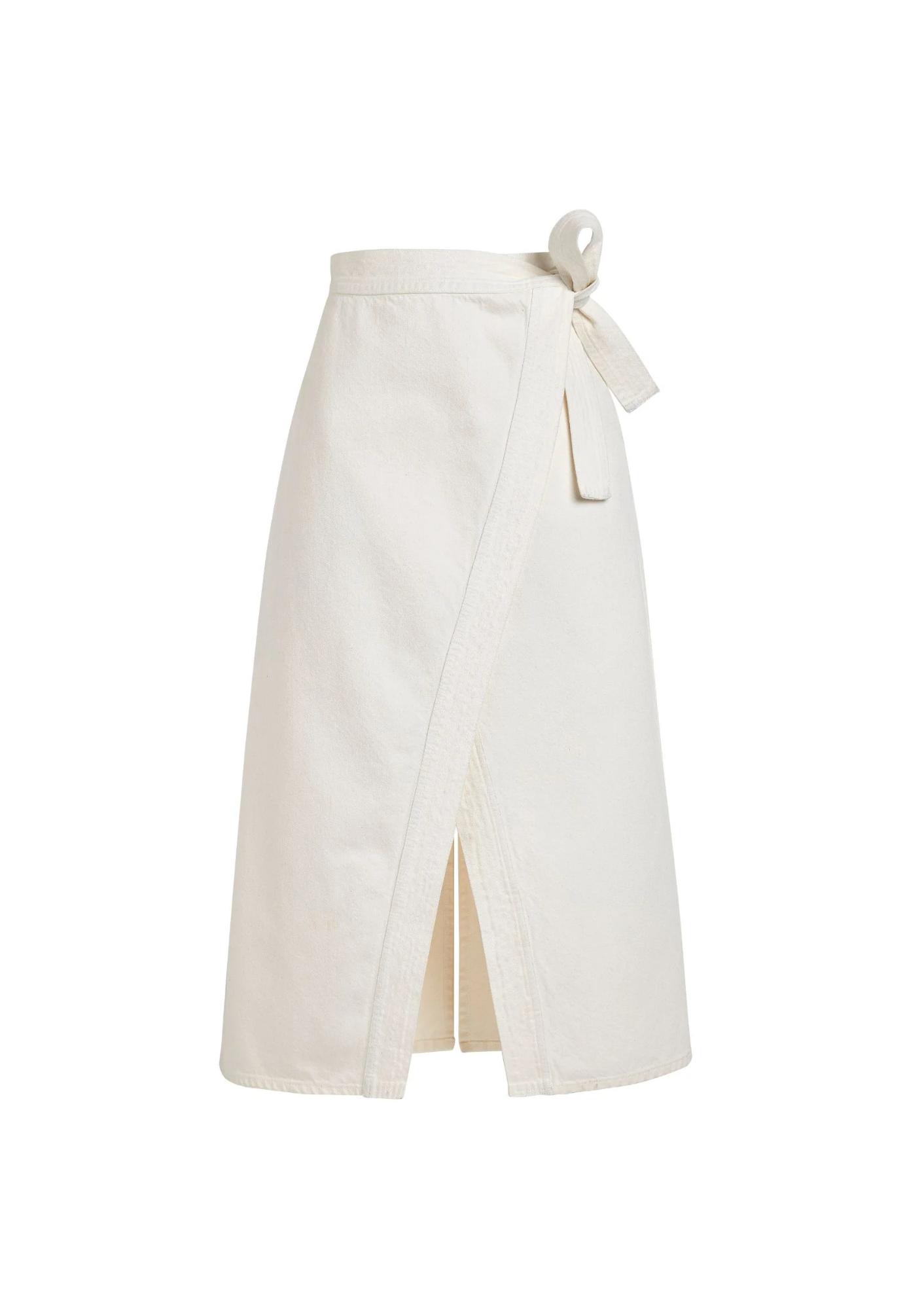 FALDA - Denim wrap skirt