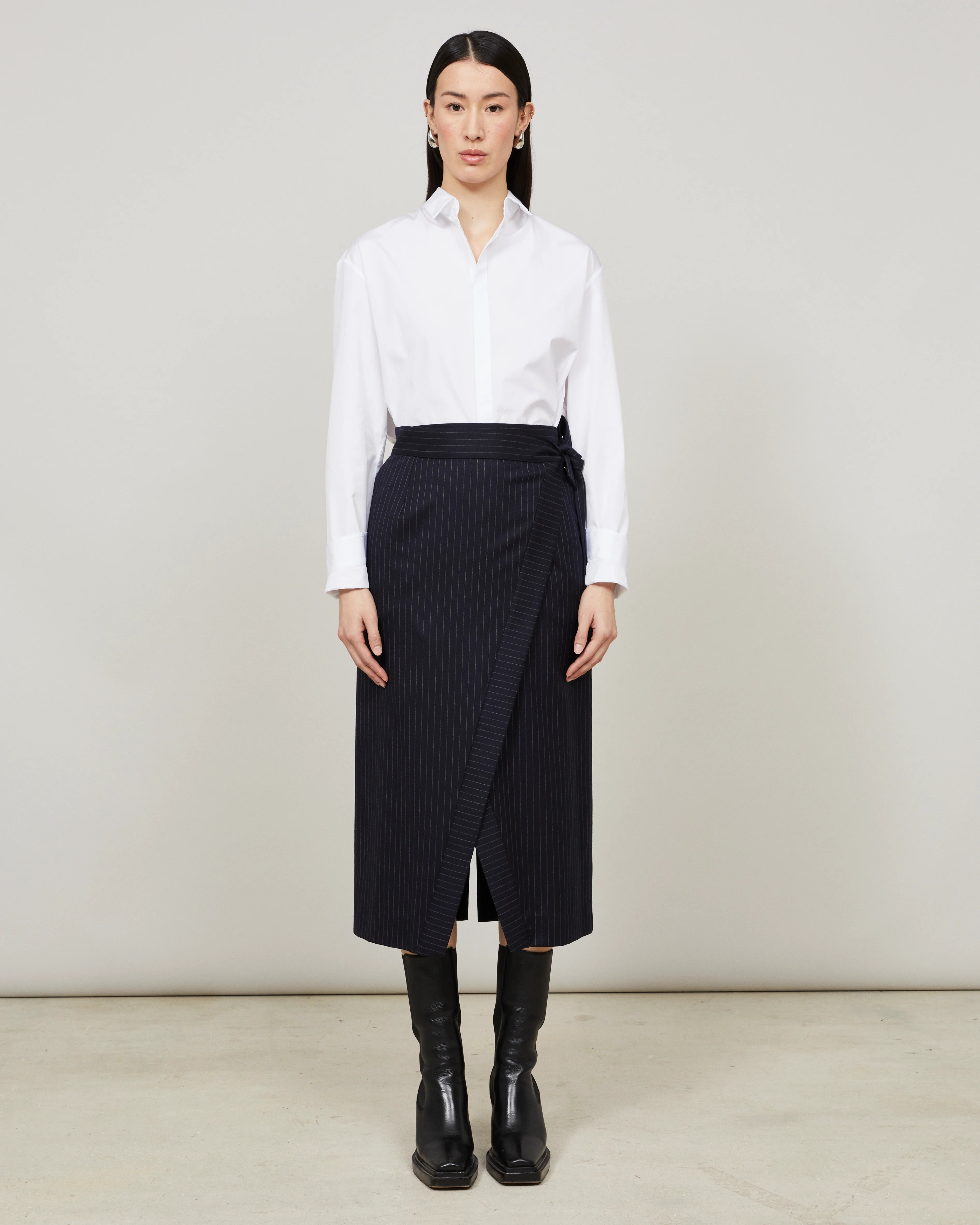 FALDA - Flannel wrap skirt