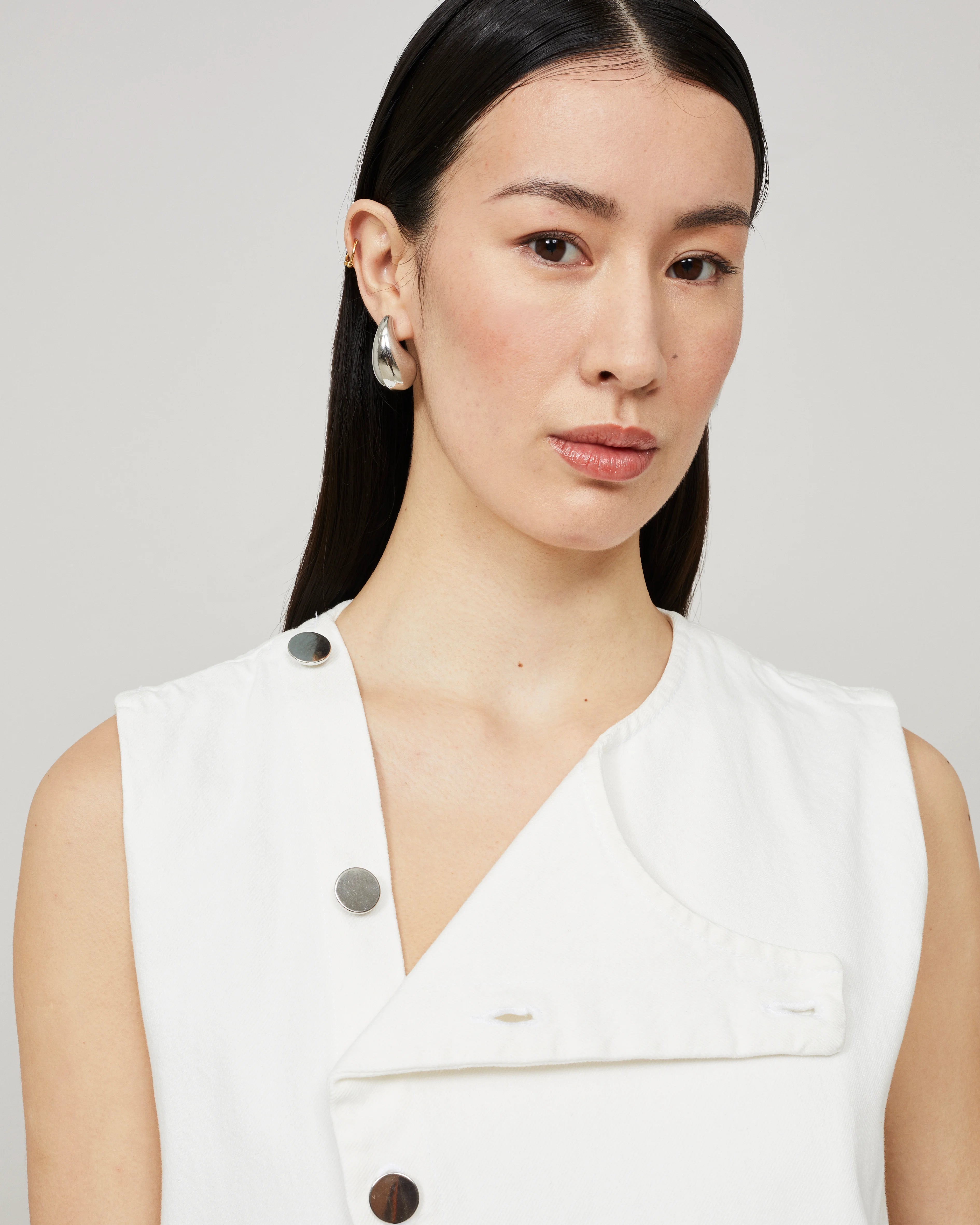 GALIS - Robe longue asymétrique en denim