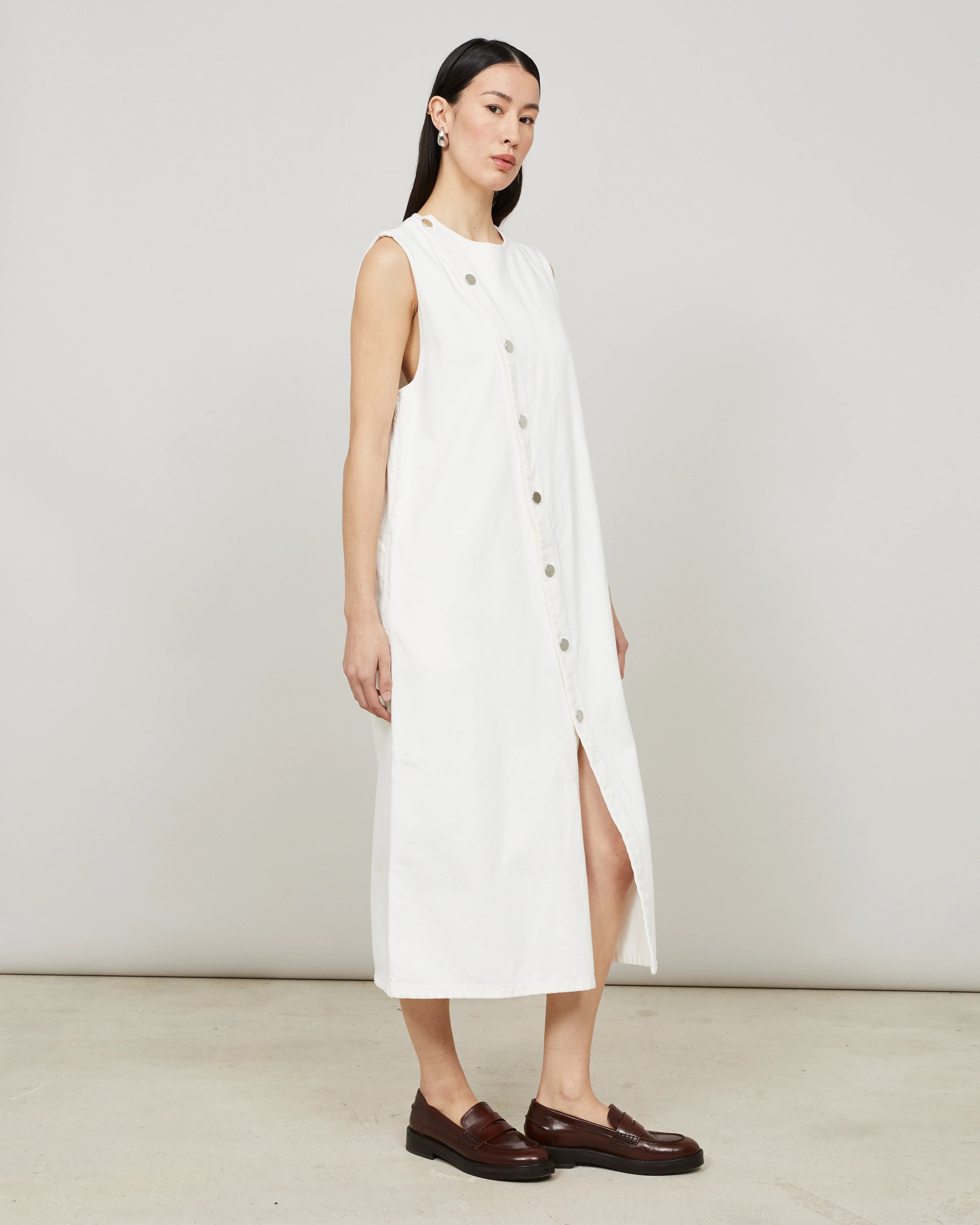 GALIS - Robe longue asymétrique en denim