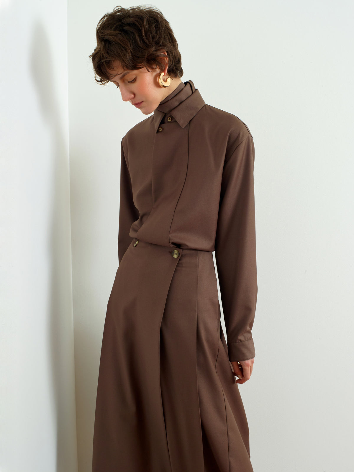 ORIGIN - Classic shirt in Super 130's merino wool