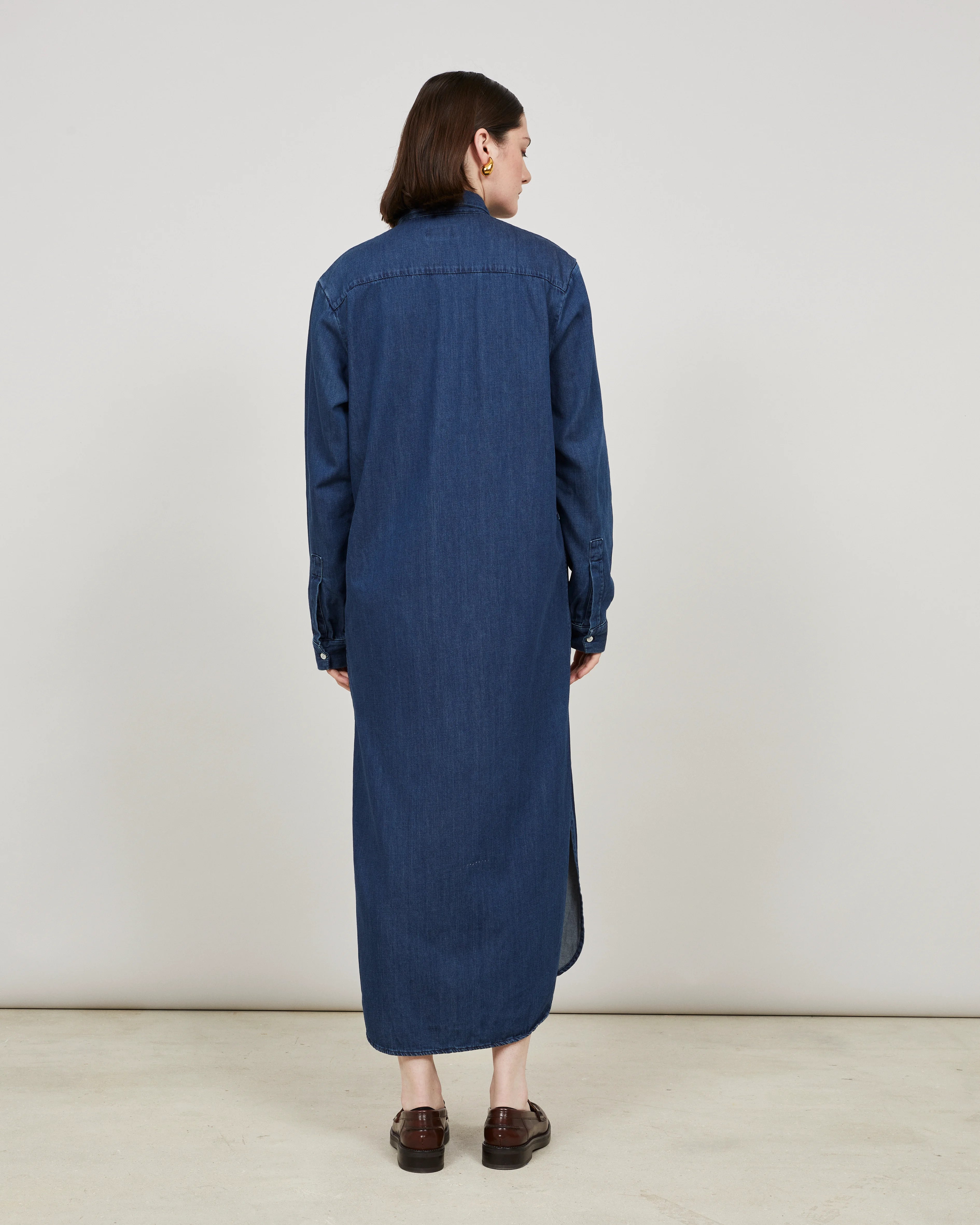 RISE - Shirt dress in washed denim