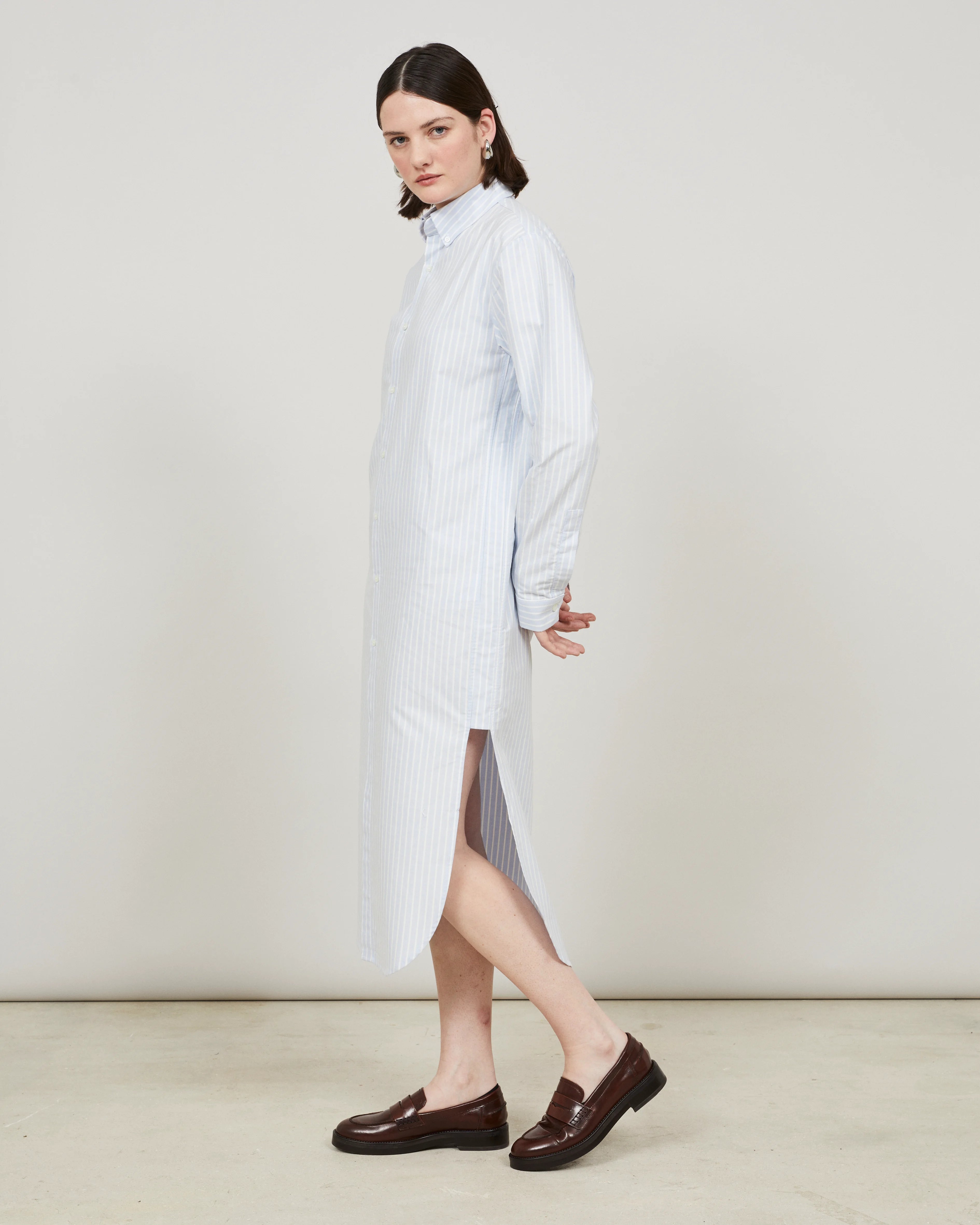 RISE - Robe-chemise à fentes hautes