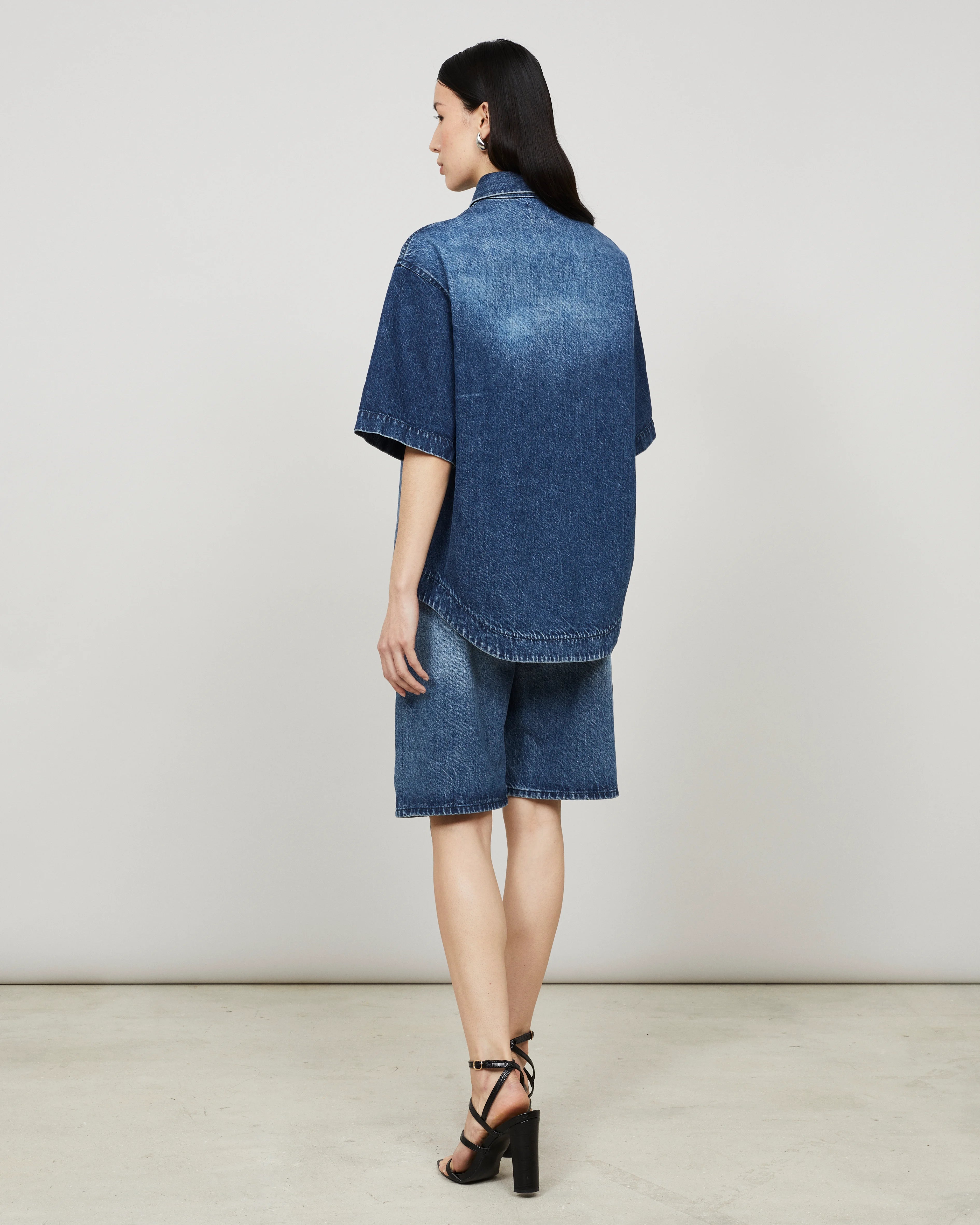 SOMER - Surchemise boxy en denim