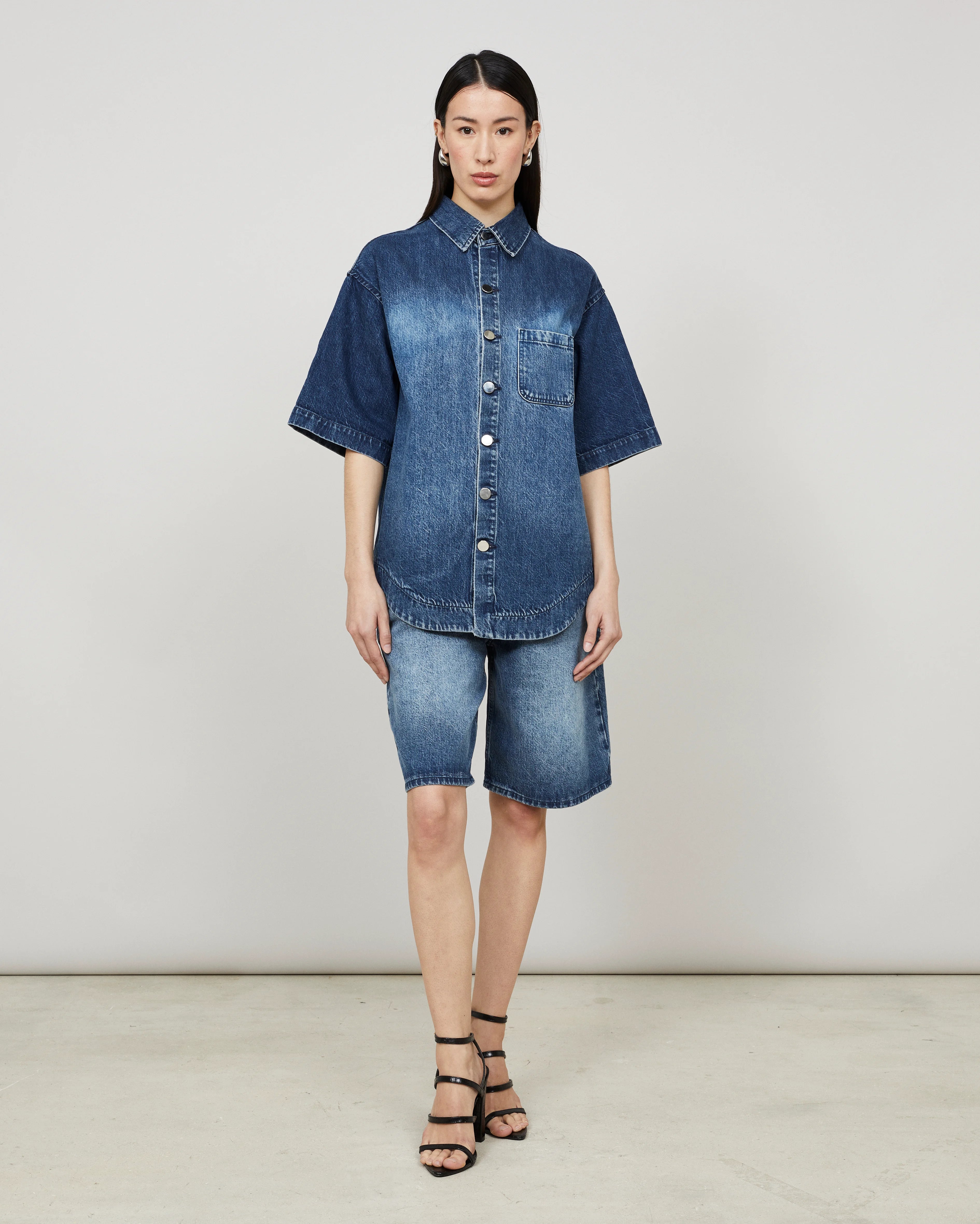 SOMER - Surchemise boxy en denim