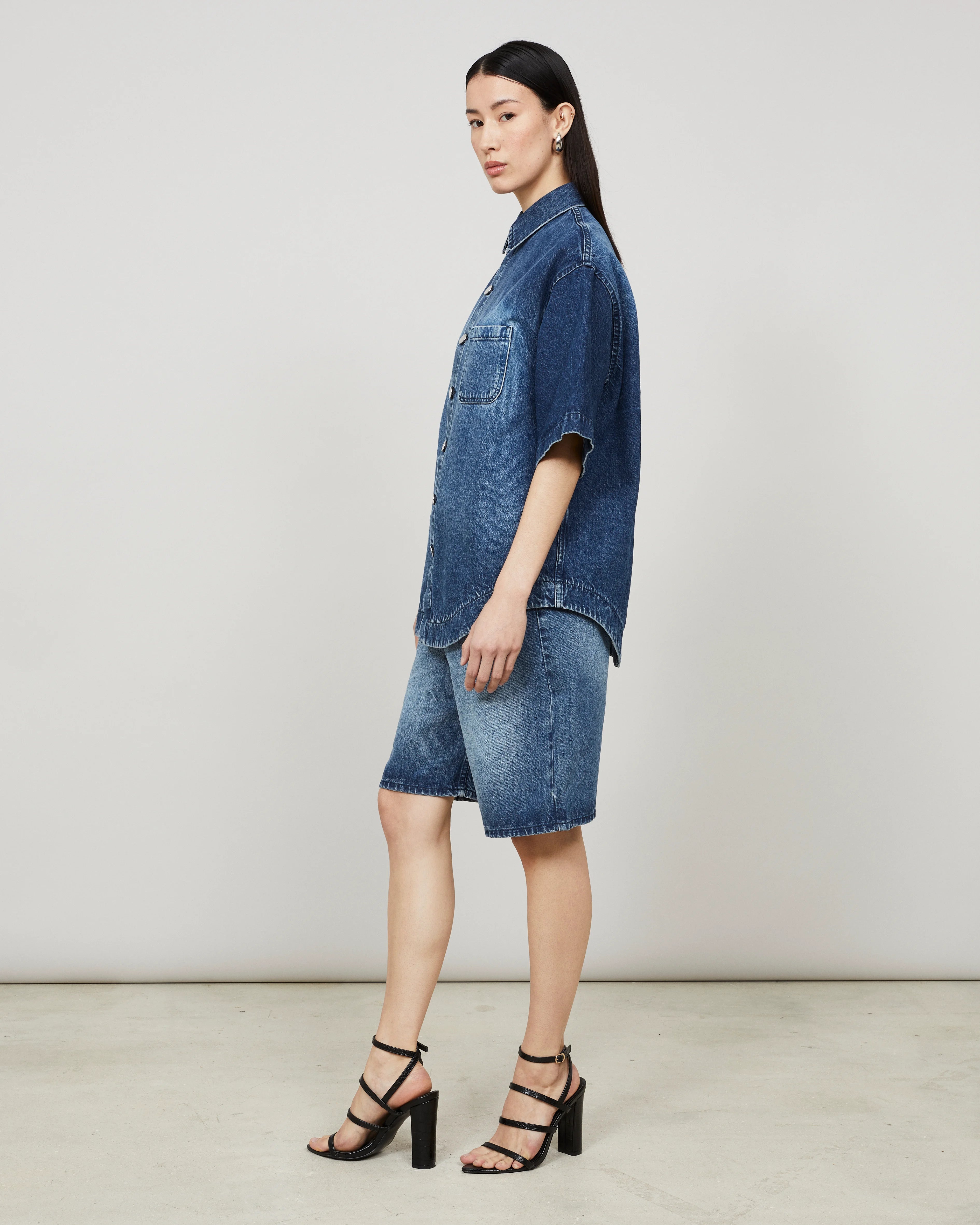 SOMER - Surchemise boxy en denim