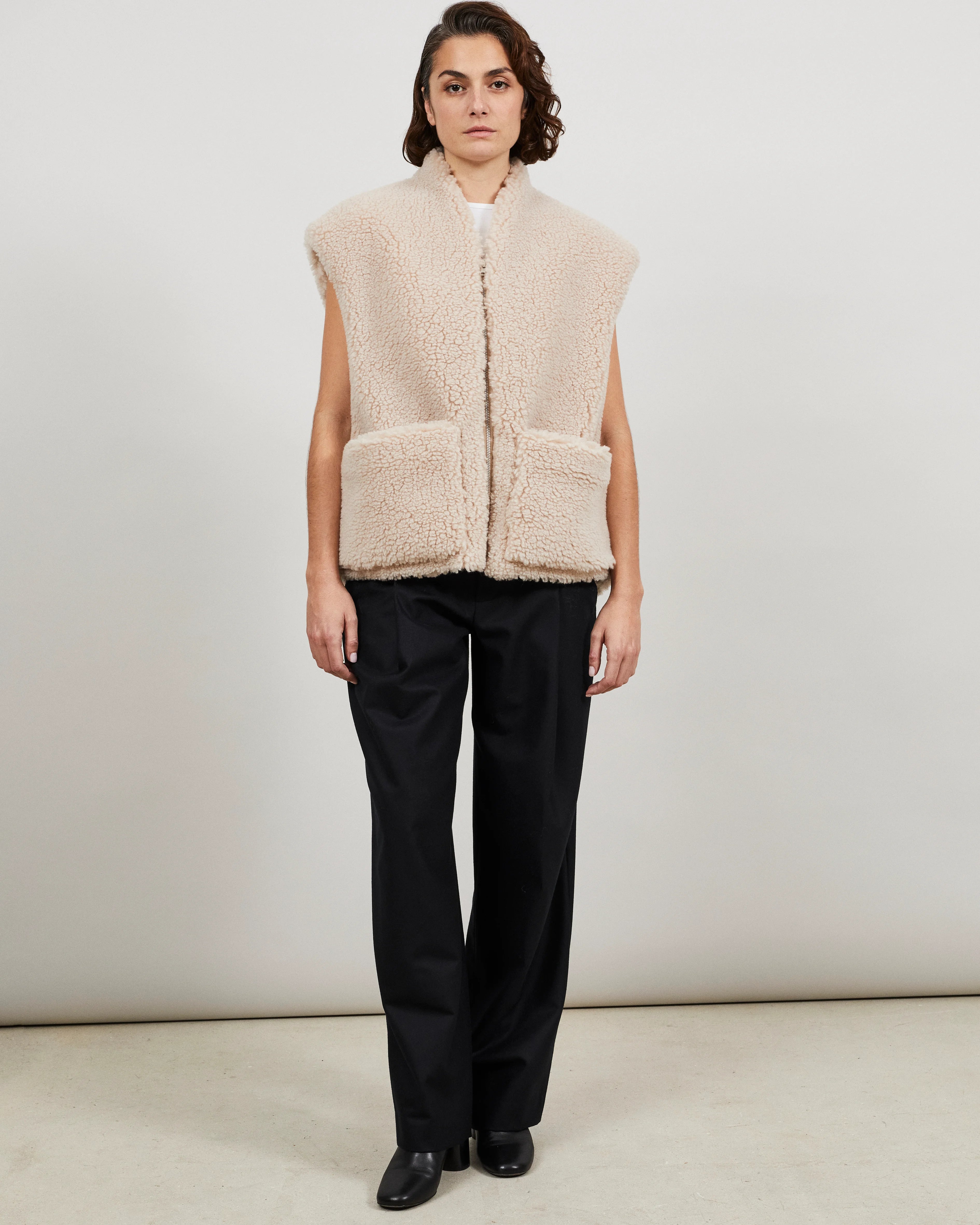 TEDDY - Gilet façon shearling