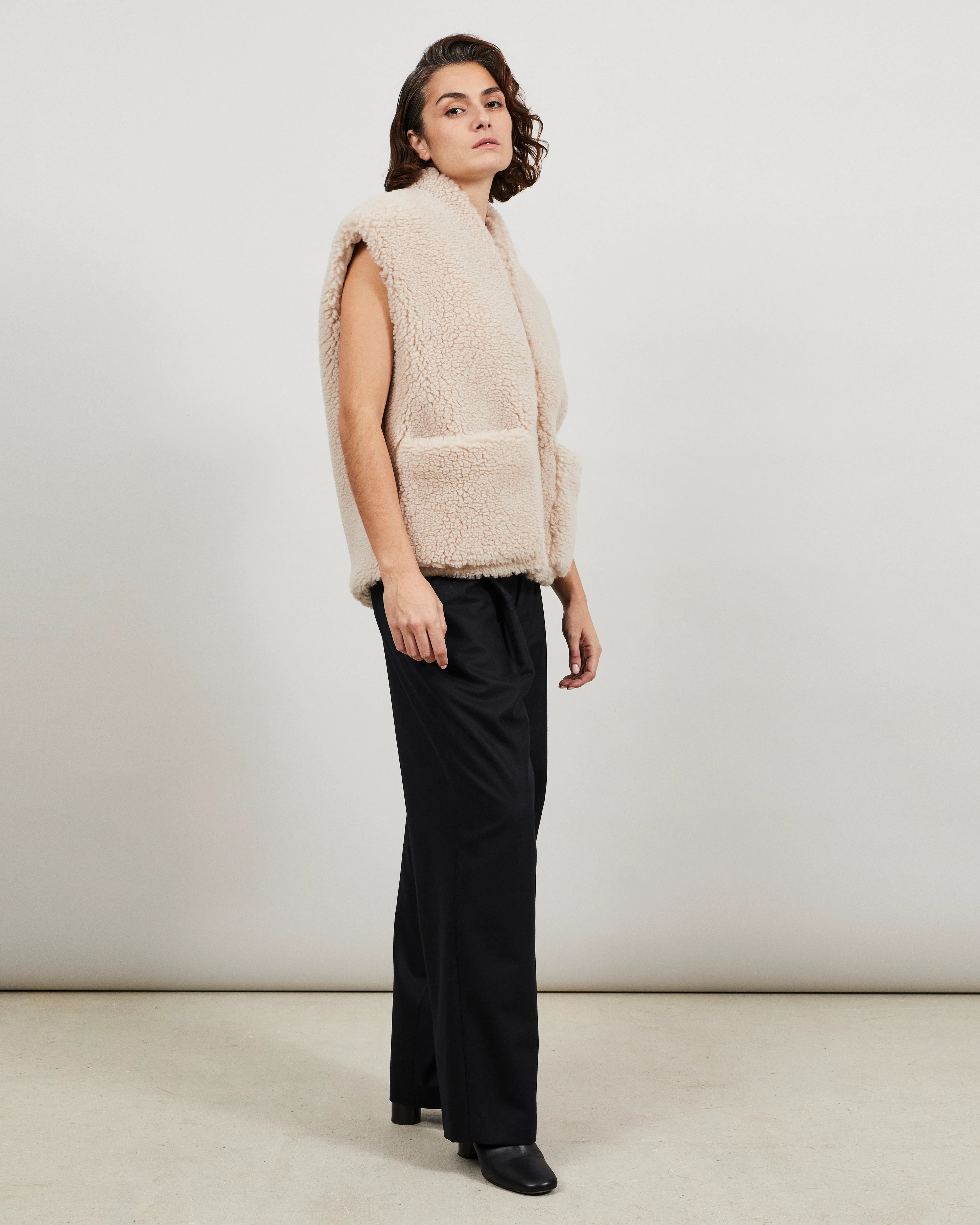 TEDDY - Gilet façon shearling