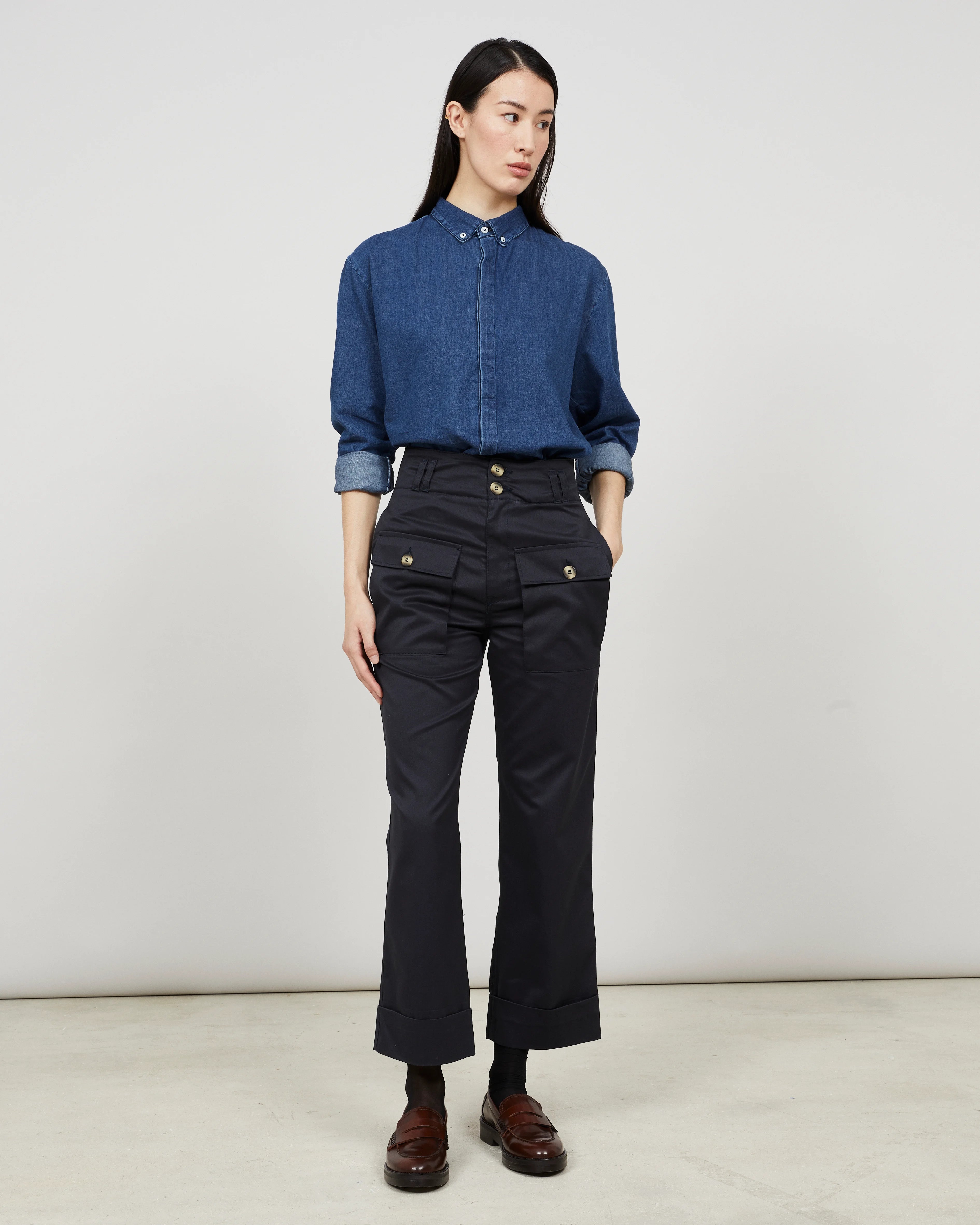UTOR - Pantalon cargo en gabardine