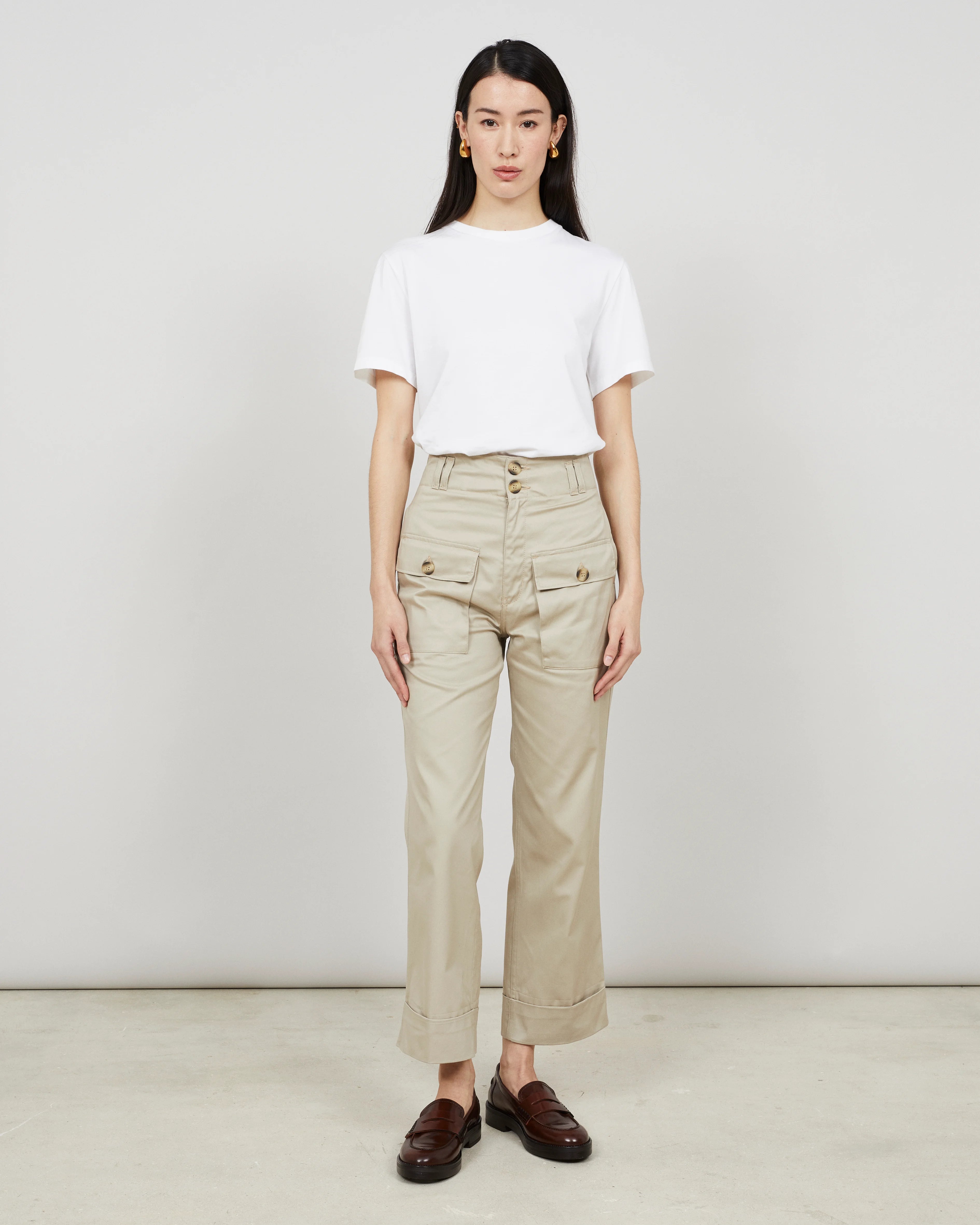 UTOR - Pantalon cargo en gabardine