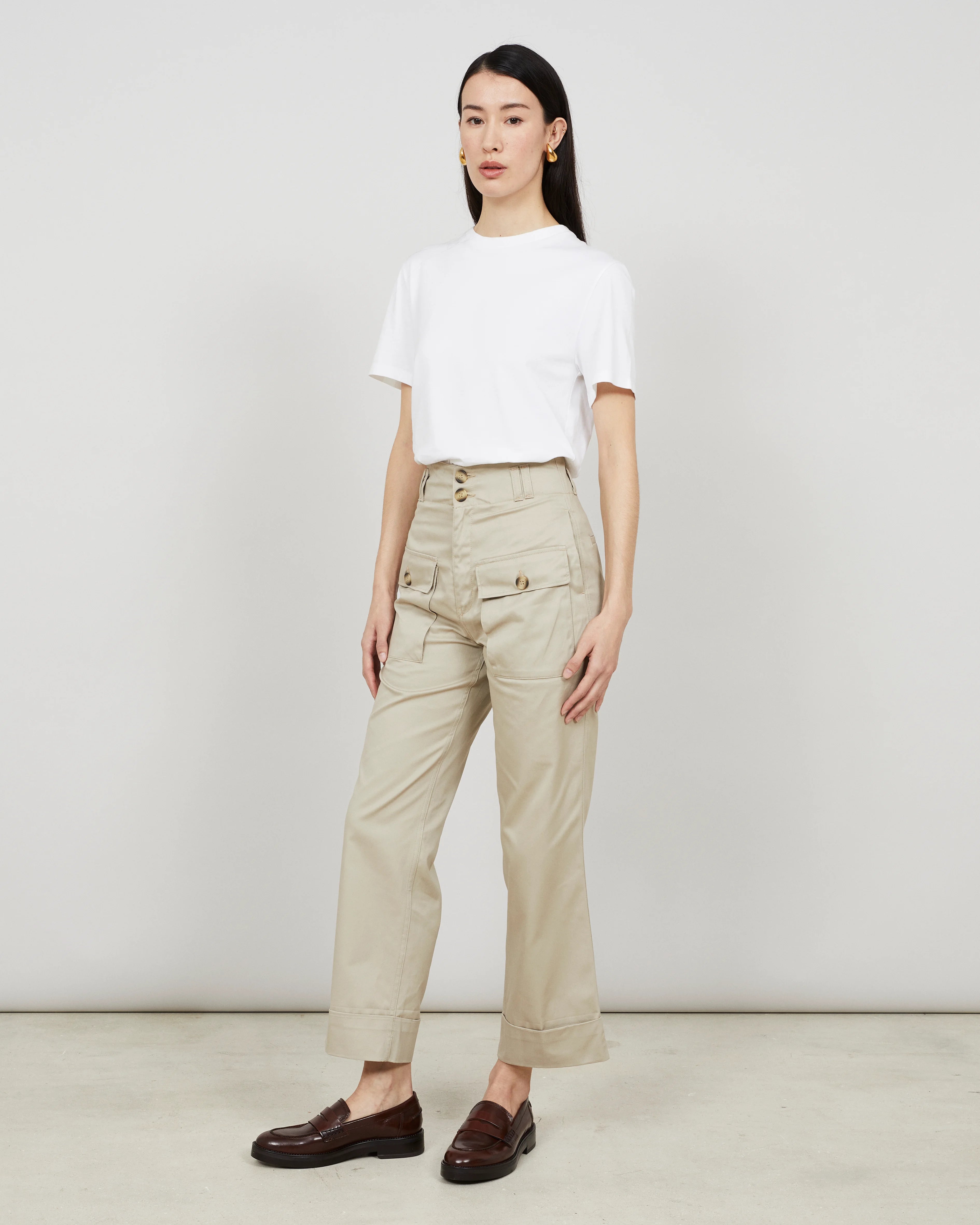 UTOR - Pantalon cargo en gabardine