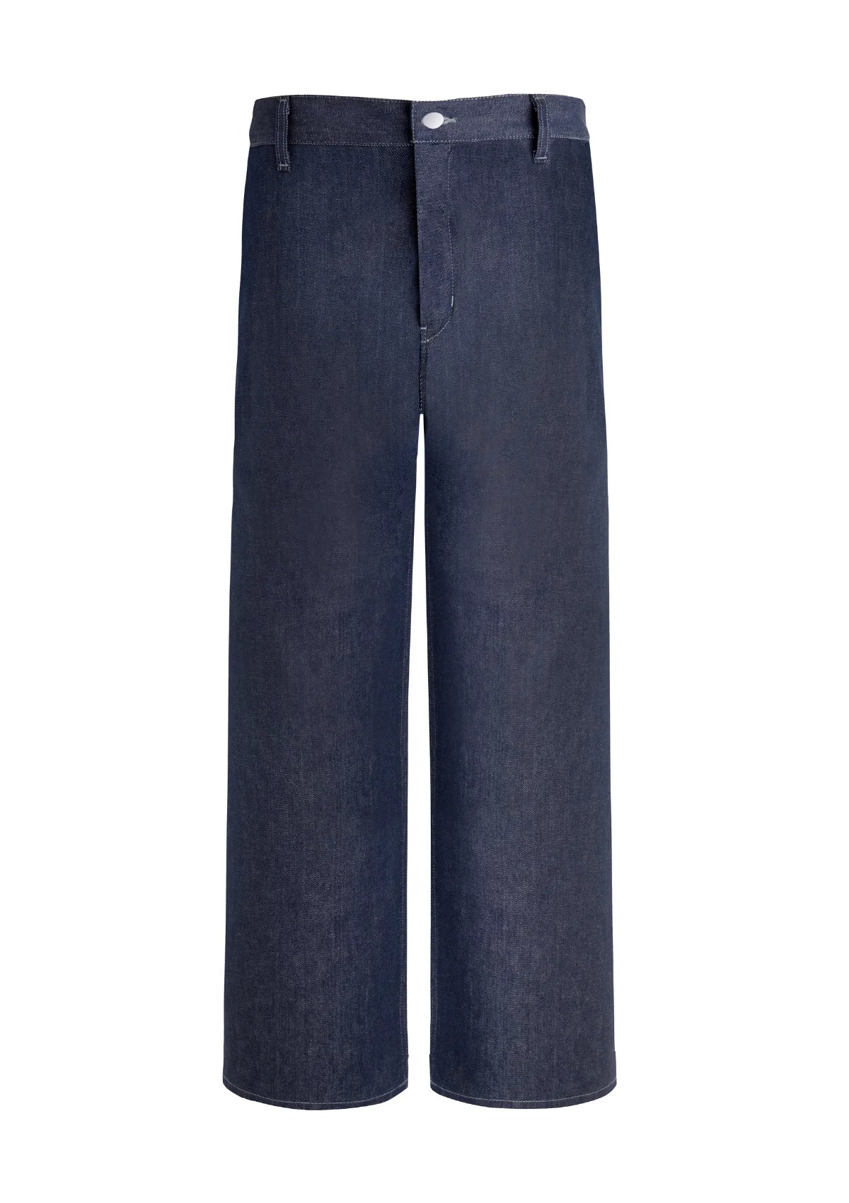 AMPIO - Wide-leg trousers in indigo denim
