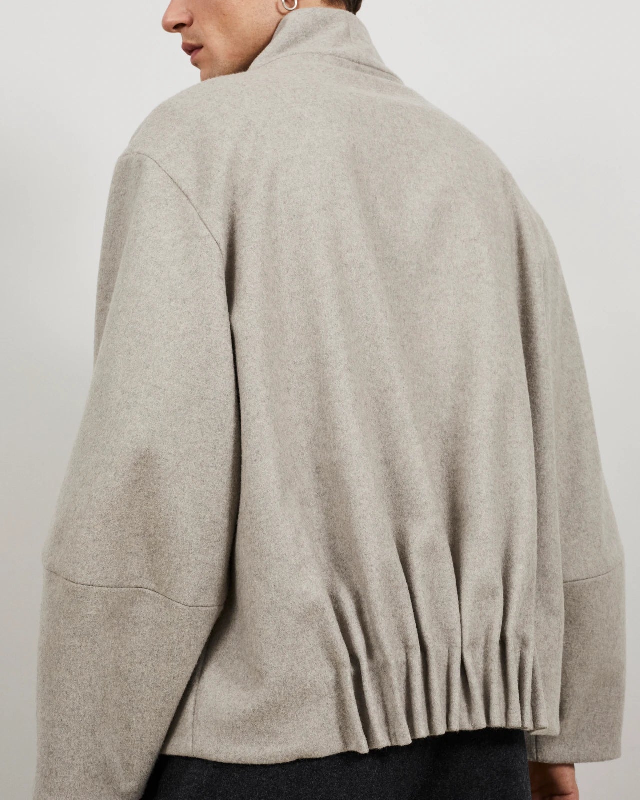 BOW - Manteau court en laine cachemire