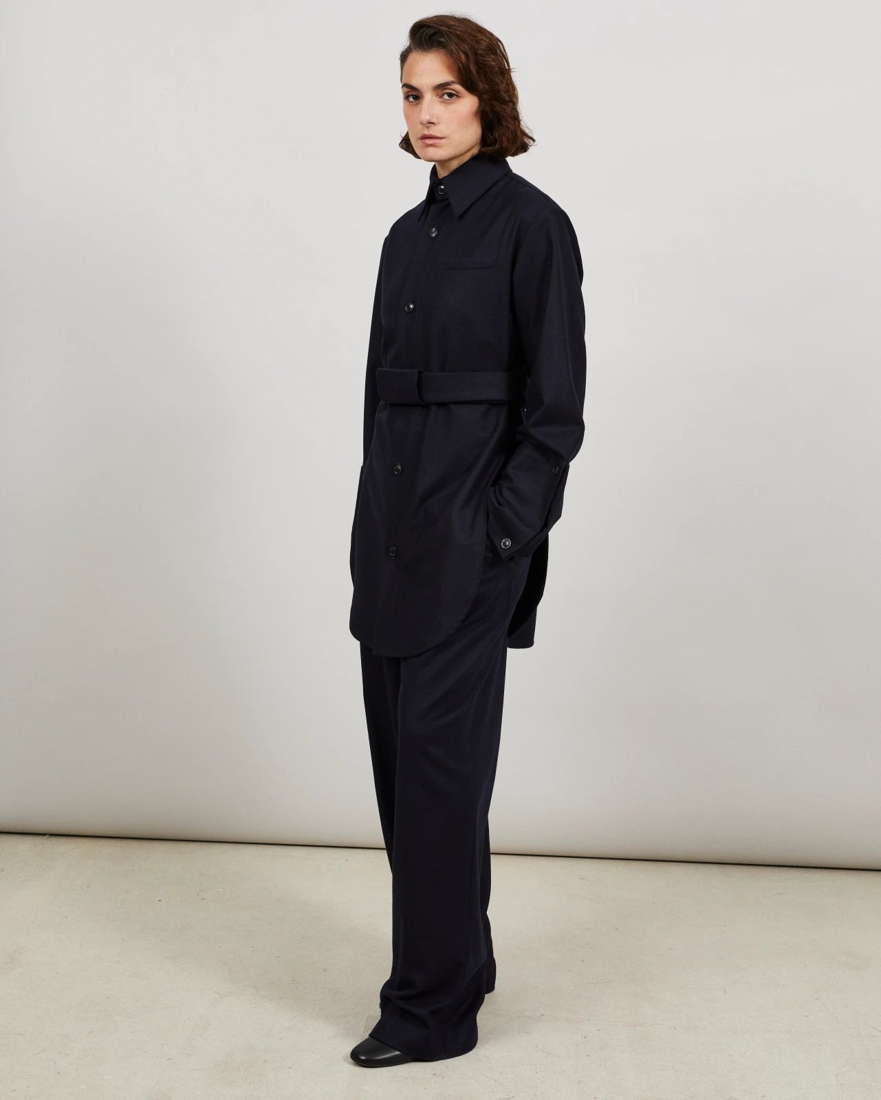 CINTA - Chemise longue en flanelle