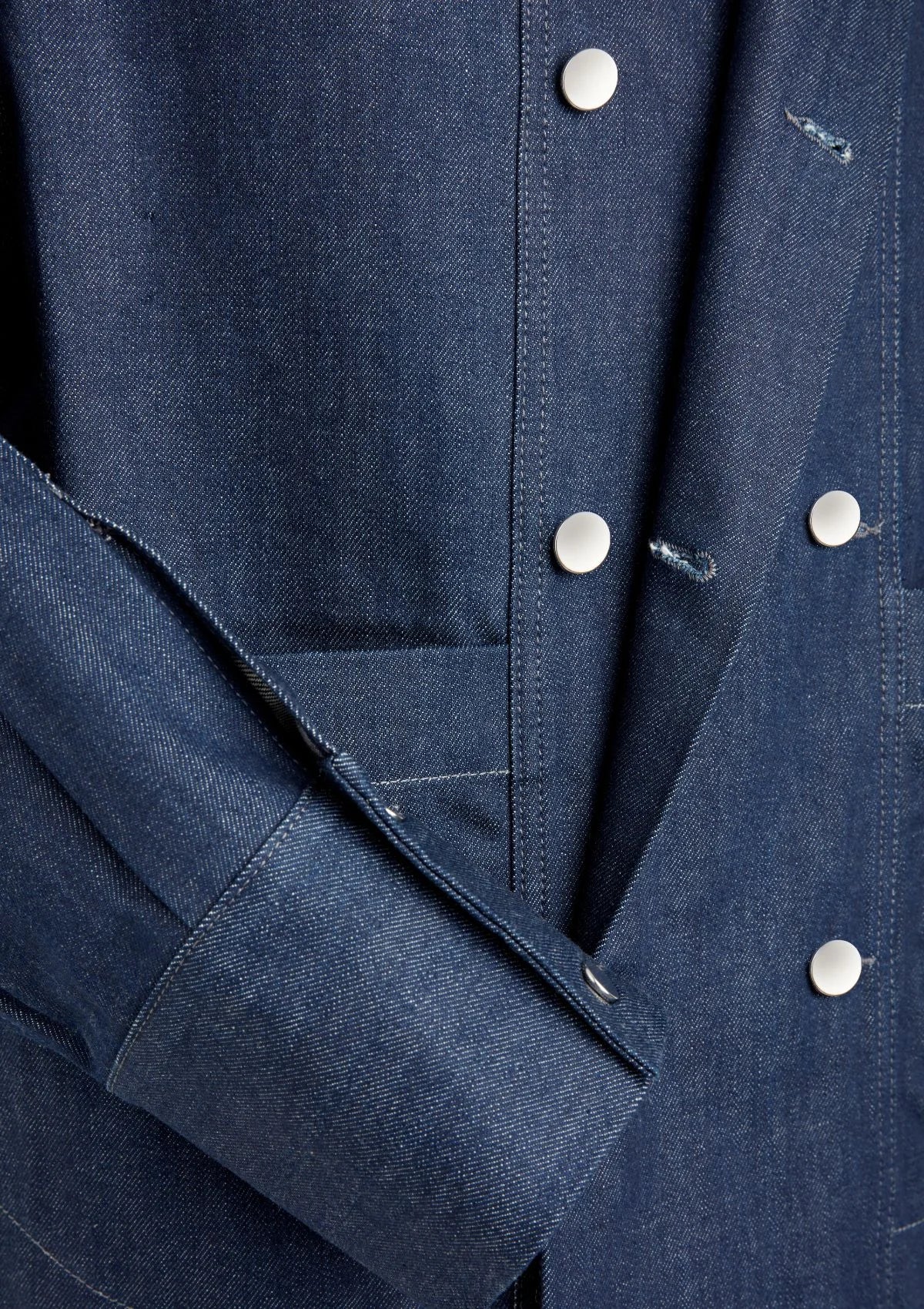 COOKE - Veste boxy en denim indigo