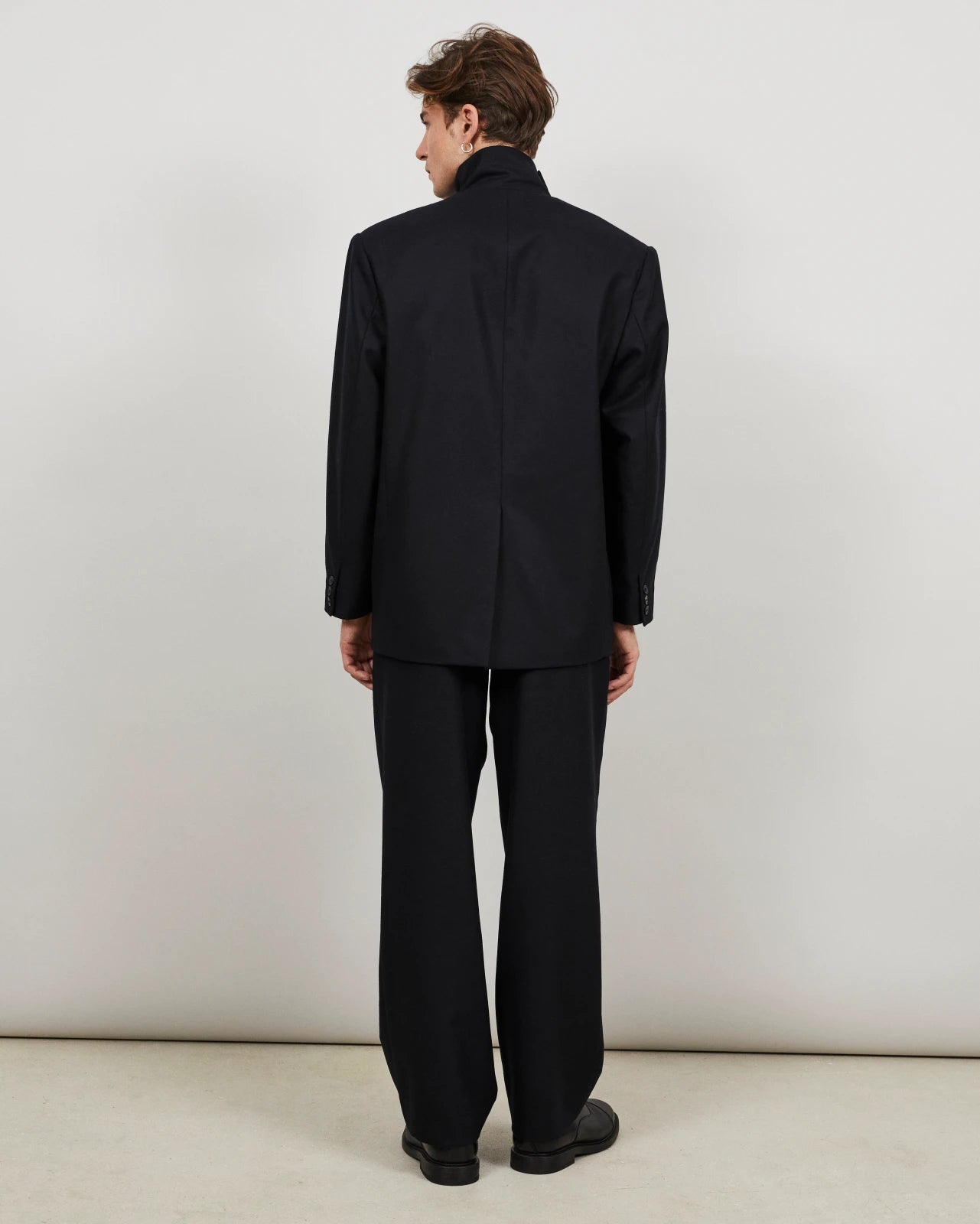 EASTE - Veste sans col en flanelle