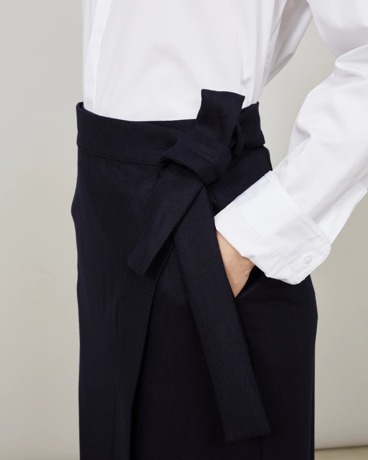 FALDA - Flannel wrap skirt