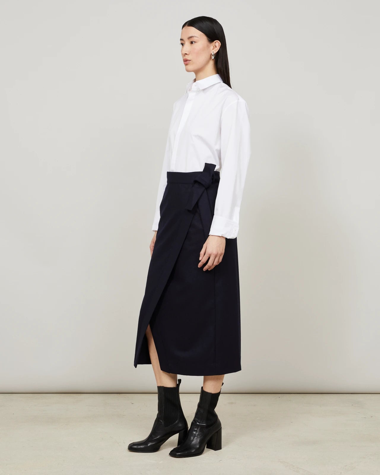 FALDA - Flannel wrap skirt