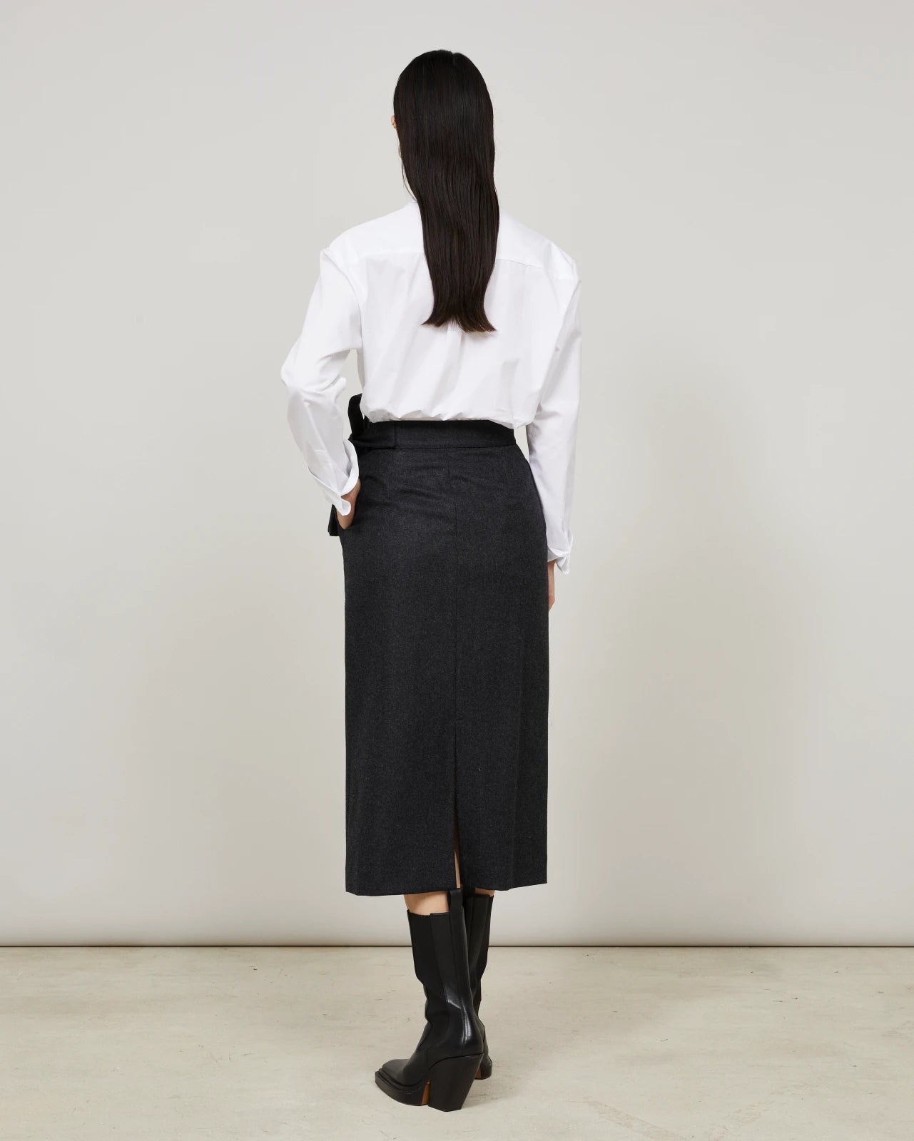 FALDA - Flannel wrap skirt