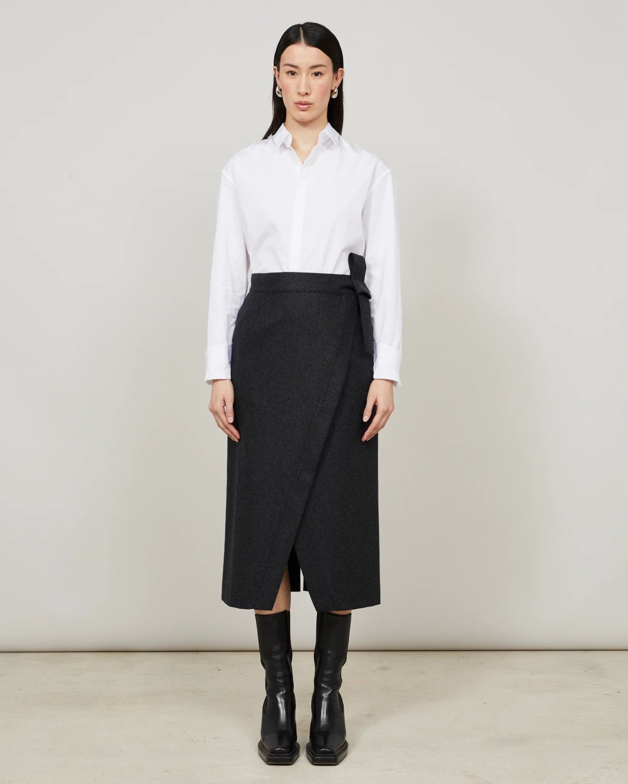 FALDA - Flannel wrap skirt