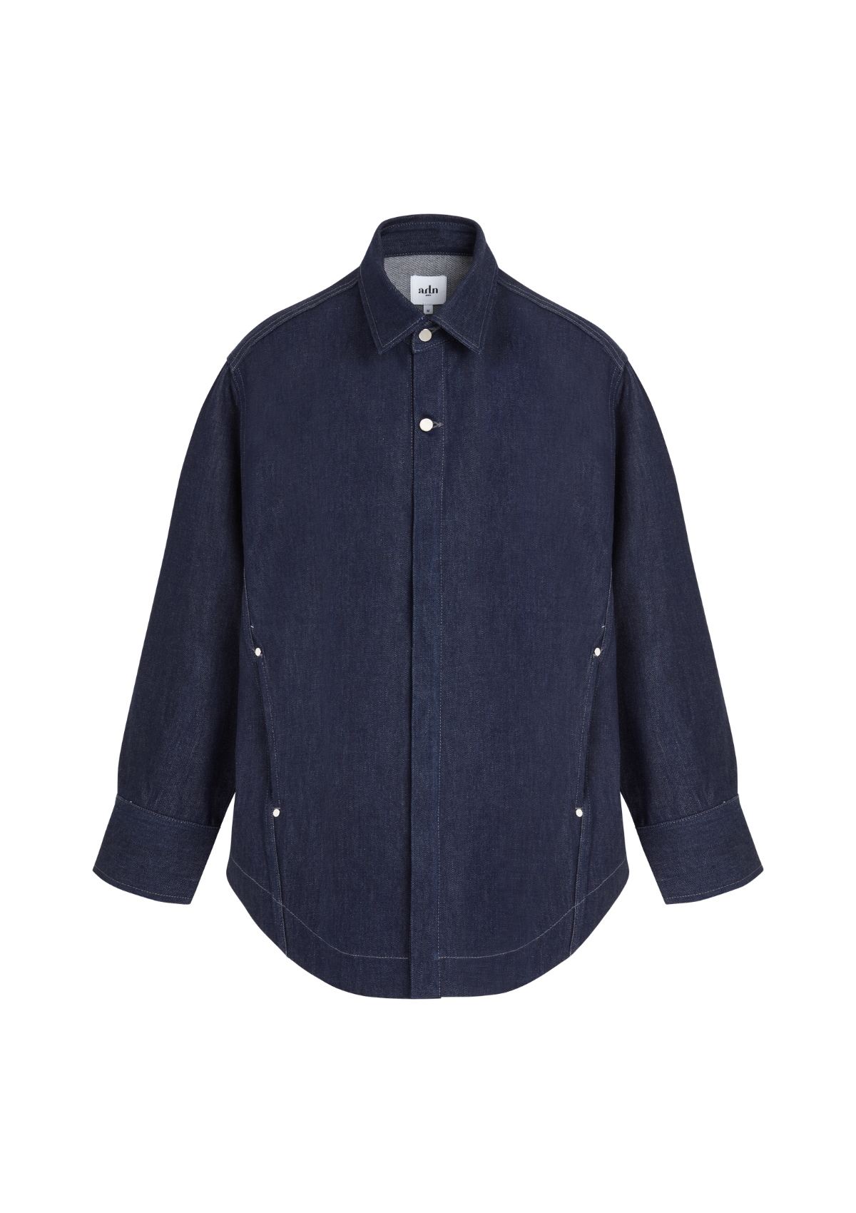 KRYS - Straight overshirt in indigo denim