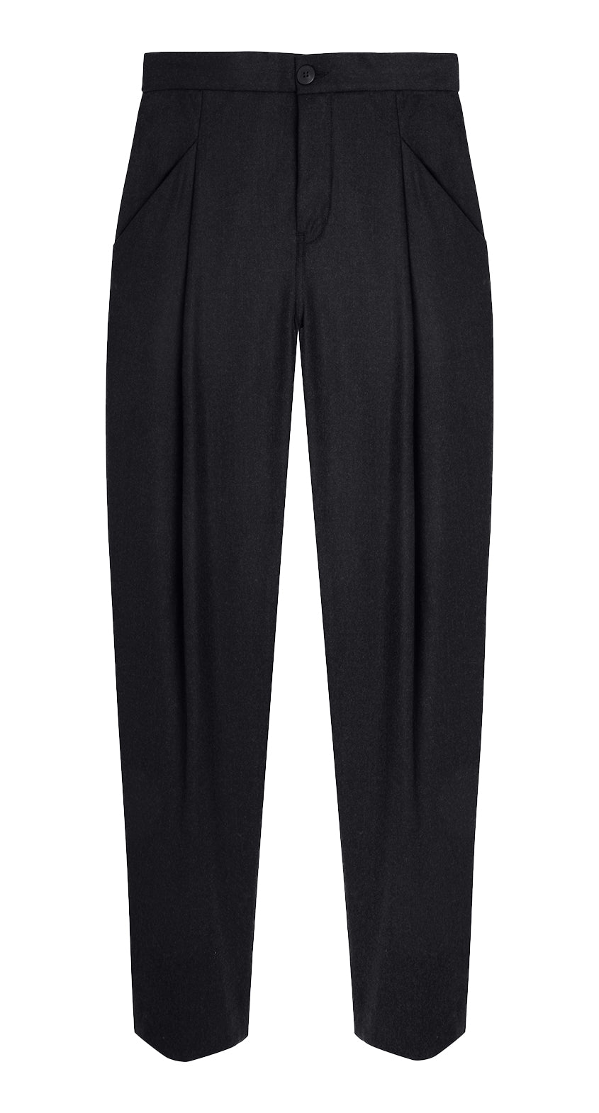 RÉMUS - Large pleated trouser in flannel
