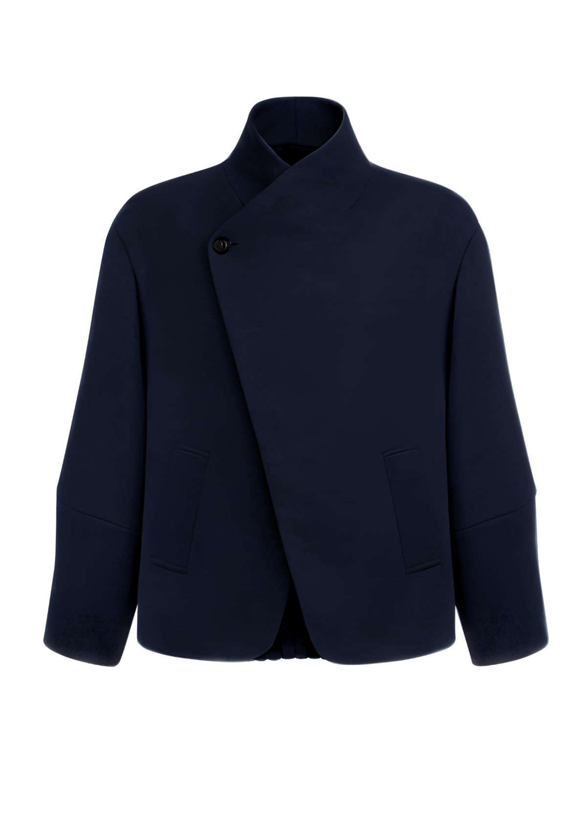 BOW - Short coat in cashmere and wool