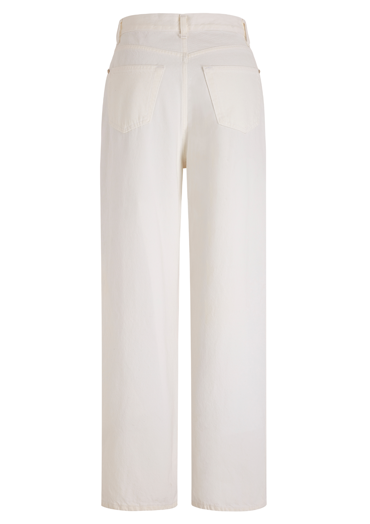 LARS - Wide leg jeans in ecru denim