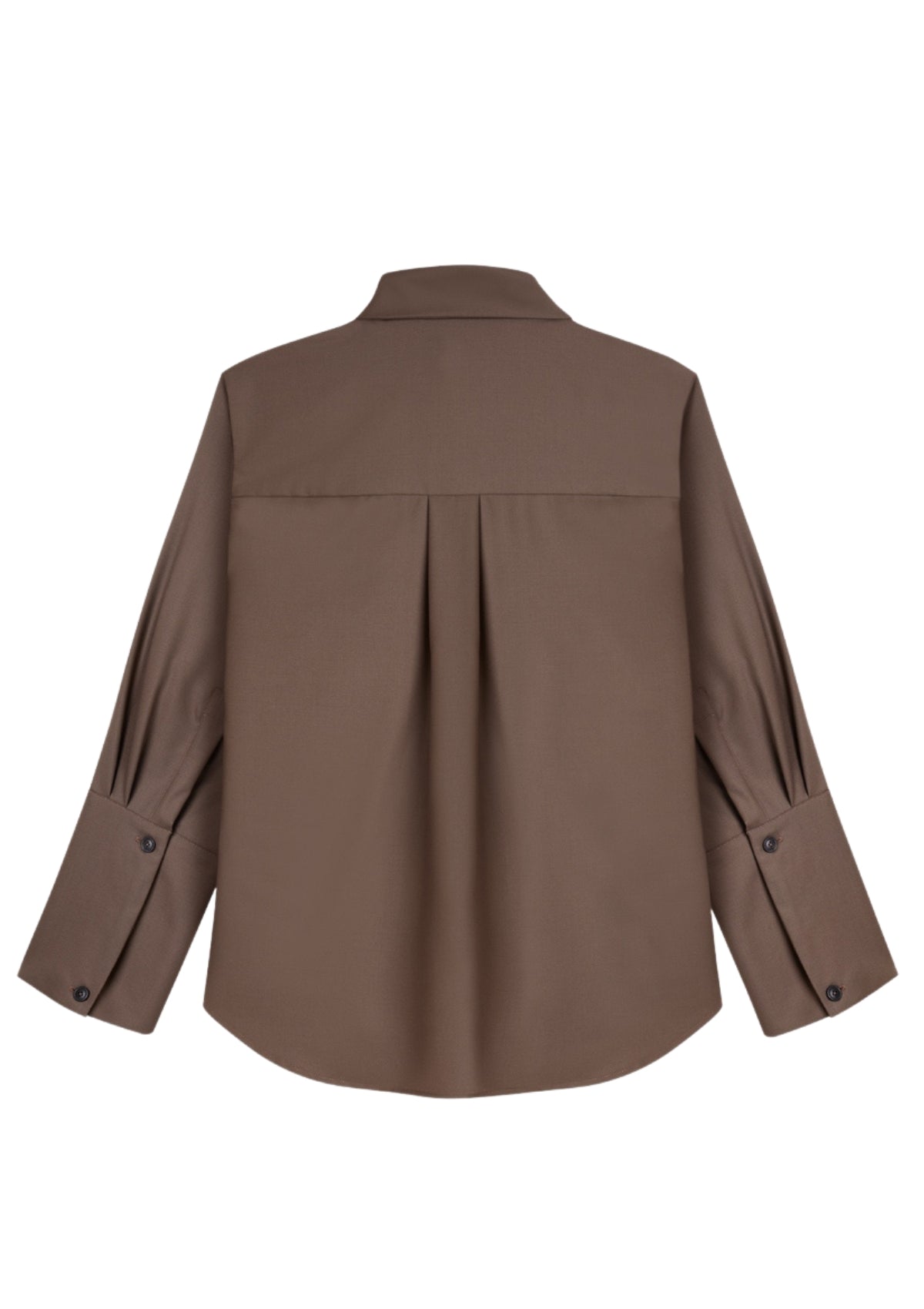 SPRING - Patch-pocket shirt in Super 130's merino wool